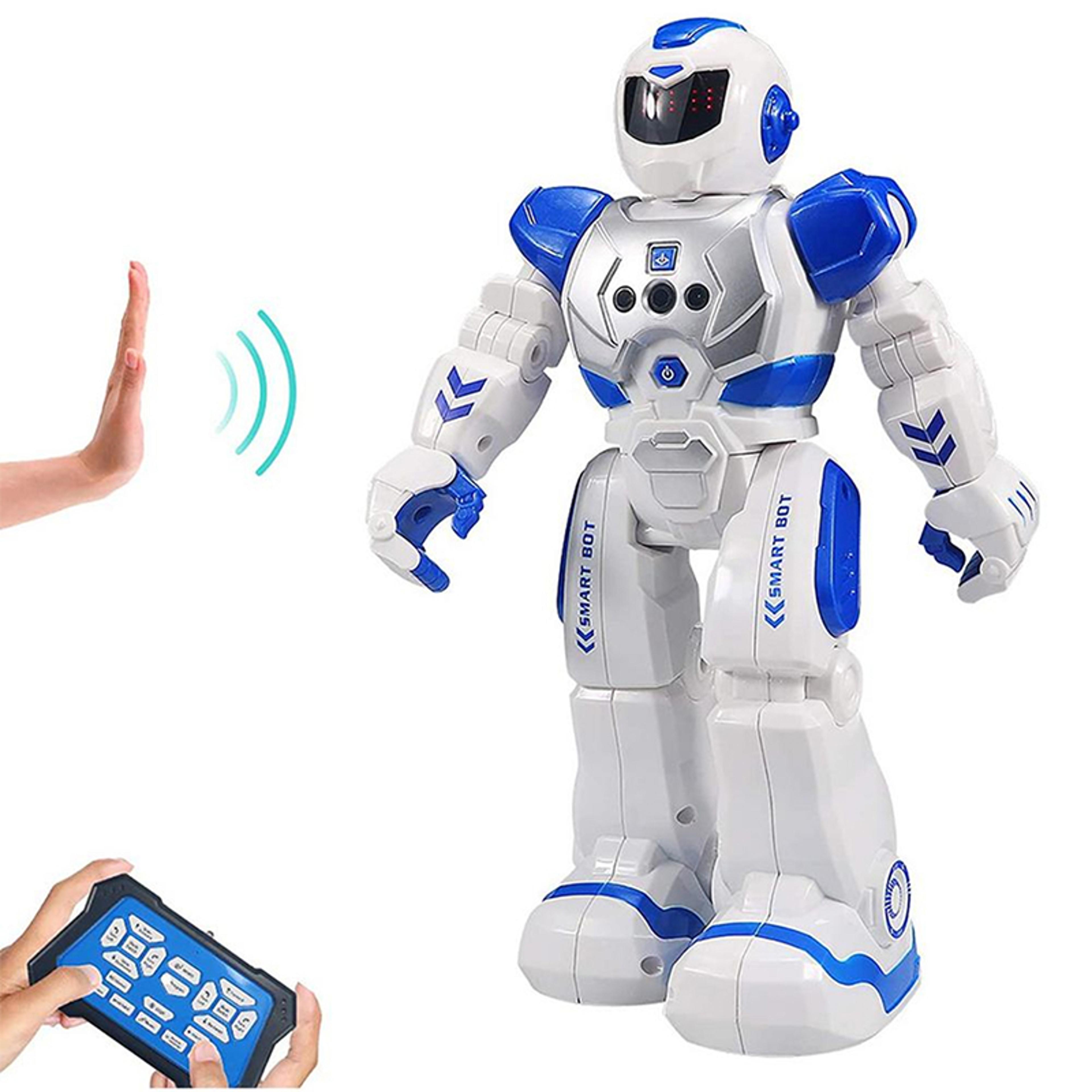 smart gesture control robot toy for kids with remote control dancing music and programmable actions