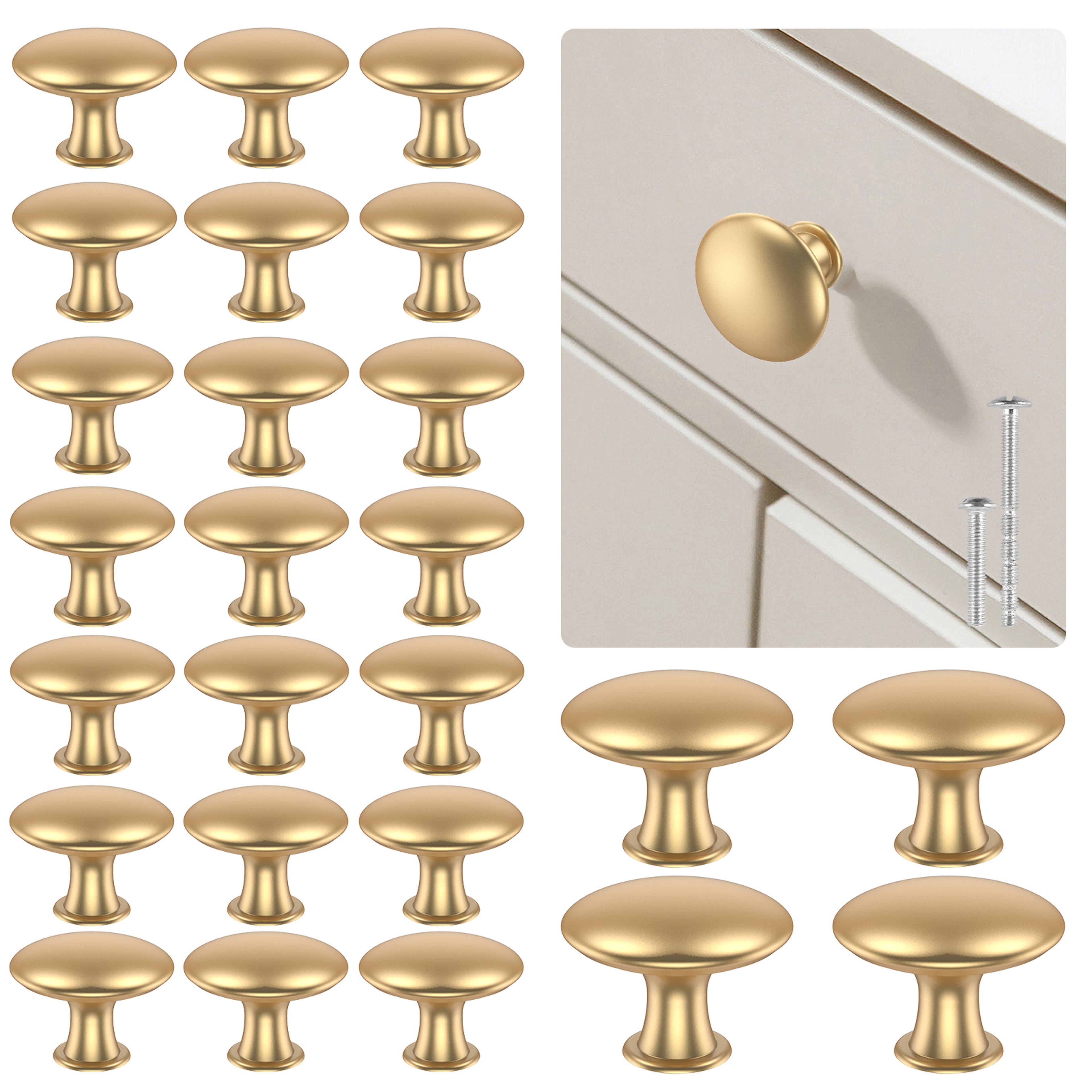 rustproof gold cabinet knobs set elegant zinc alloy drawer pull handles furniture hardware