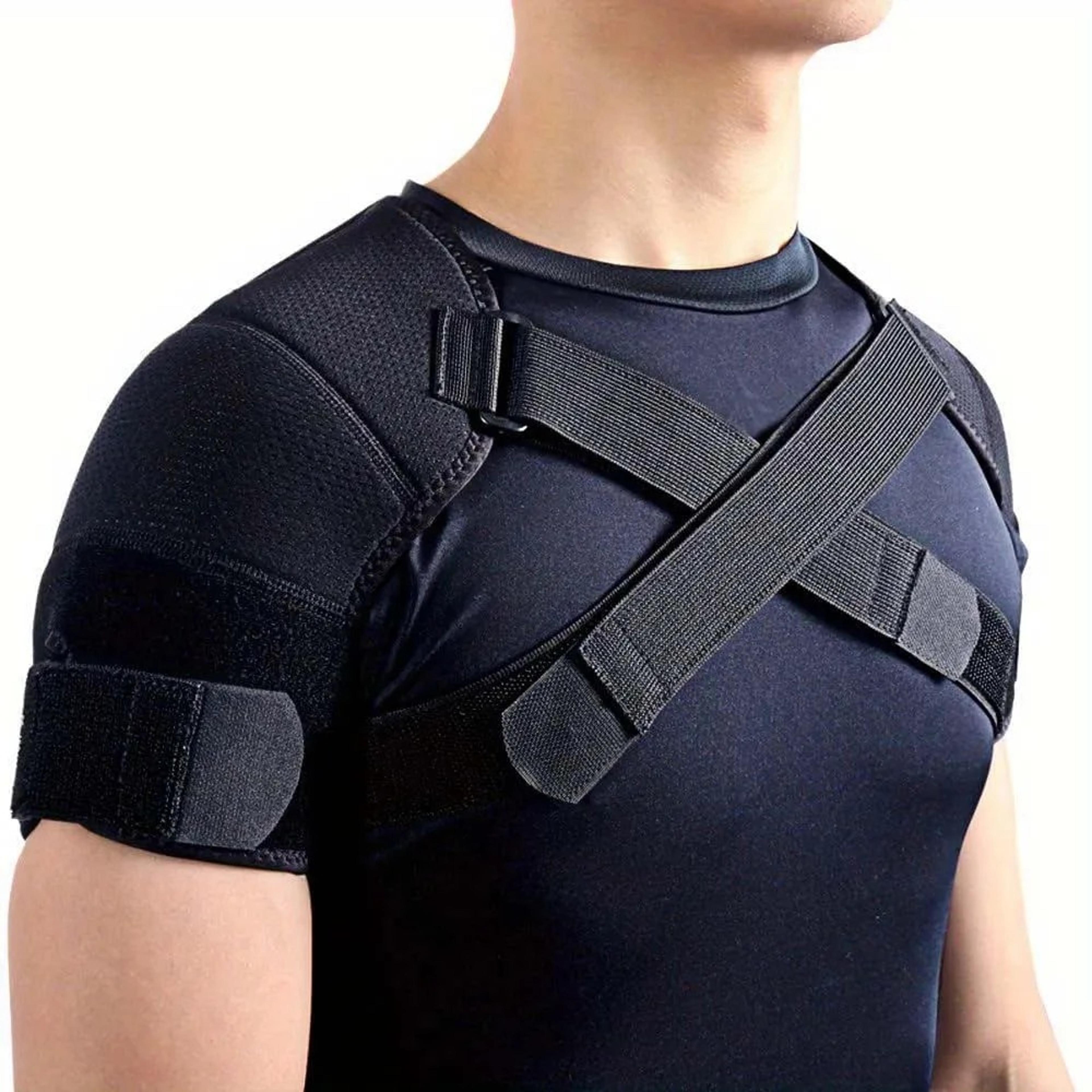 posture correcting shoulder brace adjustable cross back support strap