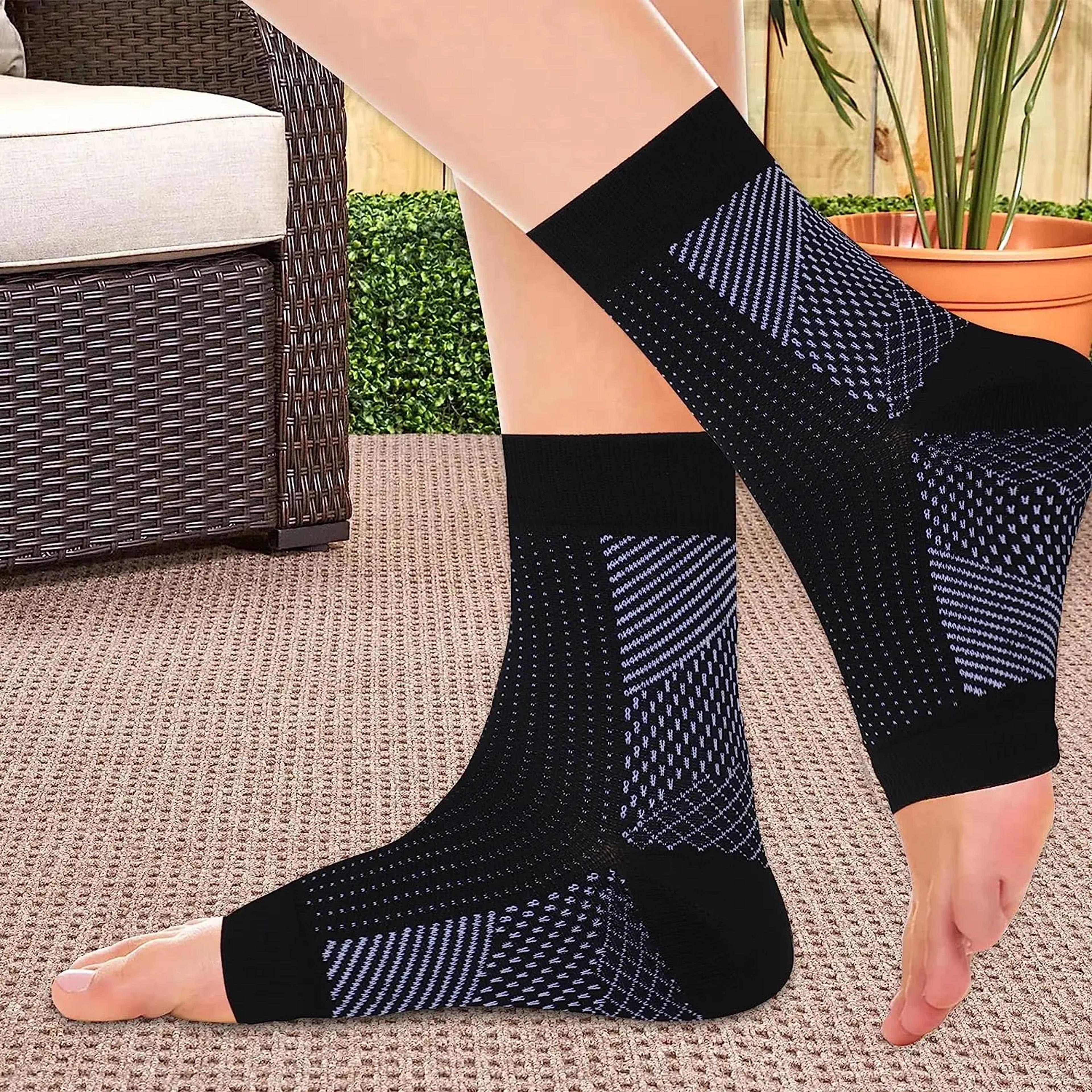 flexrelief ankle compression sleeve for plantar fasciitis support and swelling relief