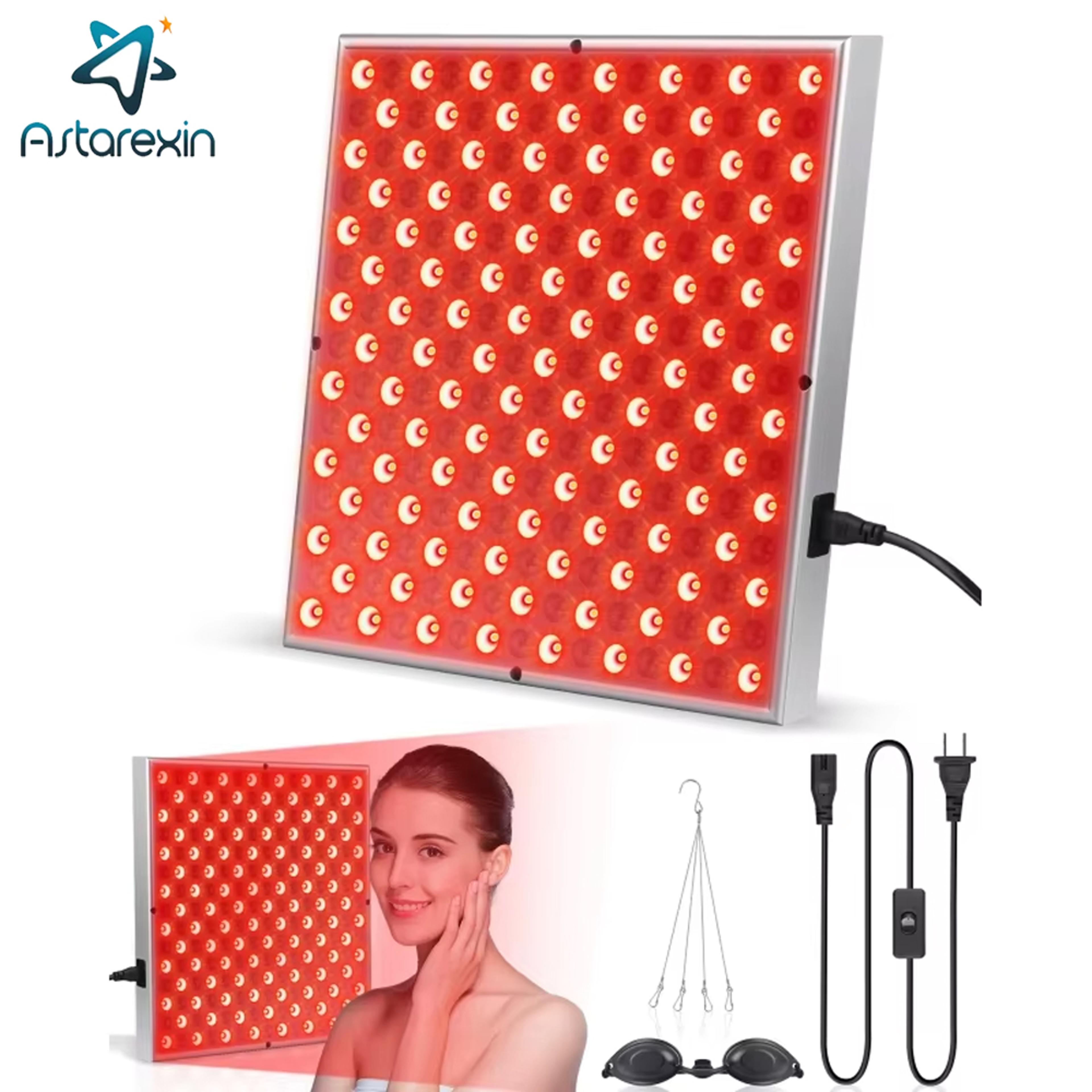 led red light therapy panel 225 leds red light therapy panel infrared light therapy for skin care and pain relief