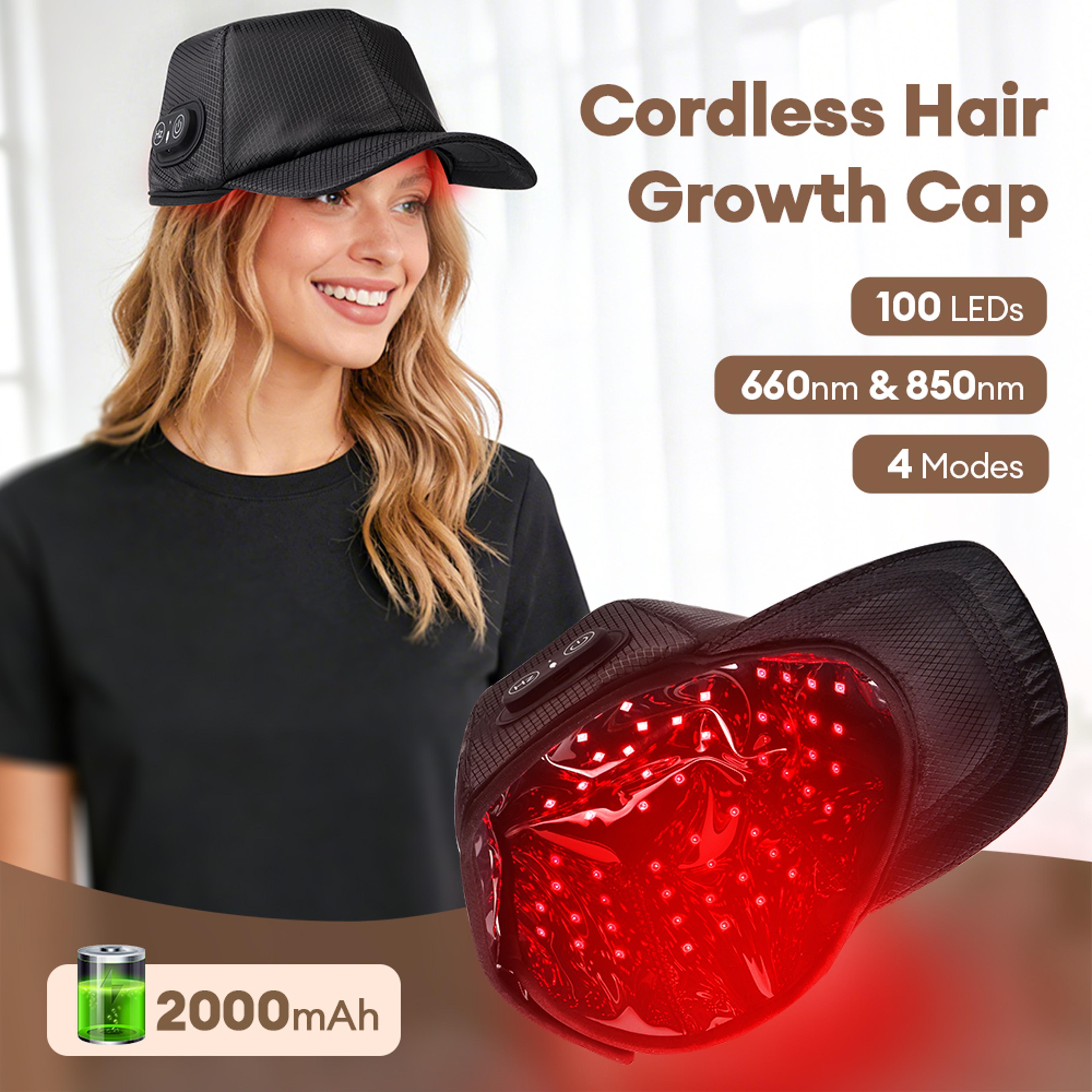 infrared hair growth cap red light therapy hat for hair regrowth hair thickening scalp care