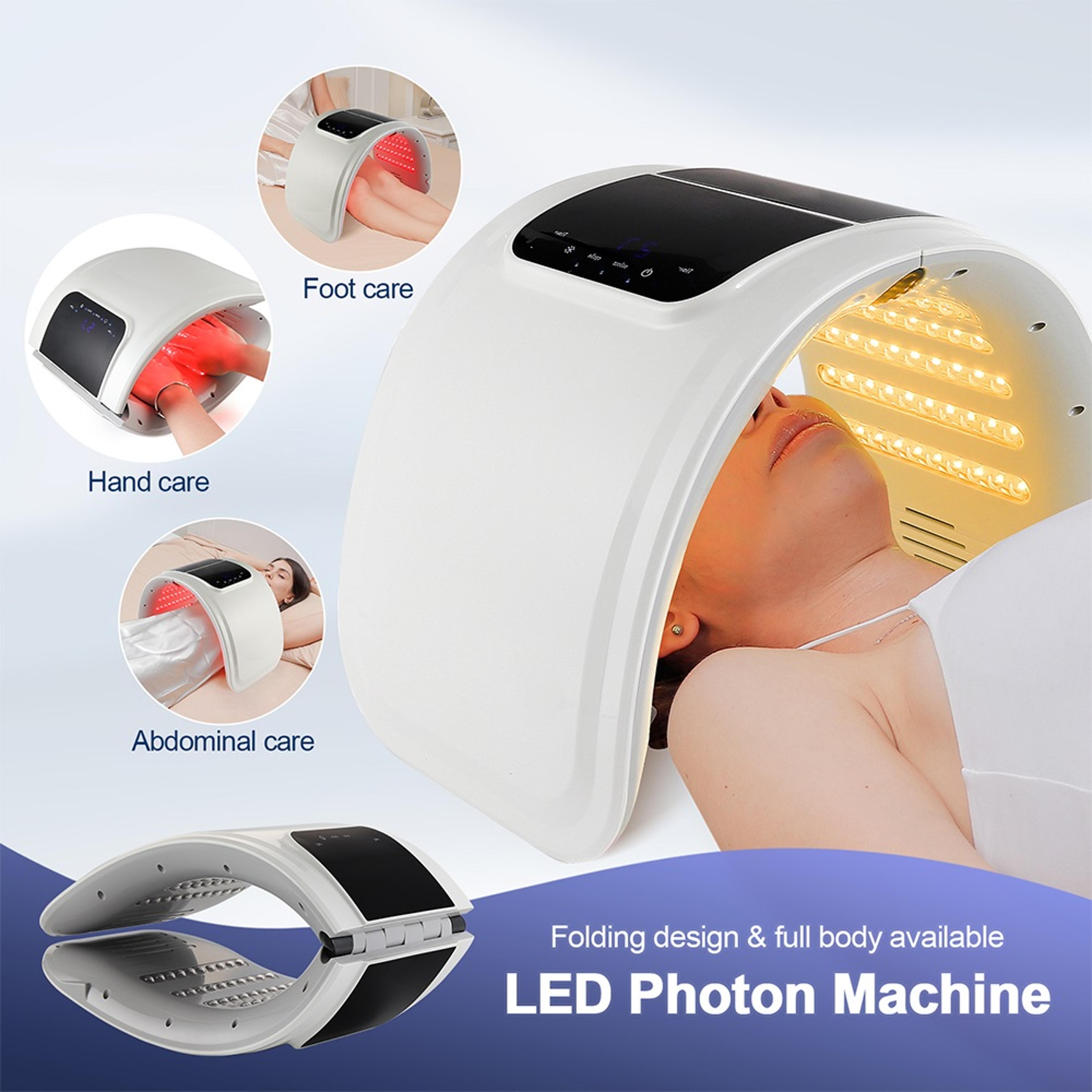 professional led face mask red light therapy 7 color skin rejuvenation beauty device