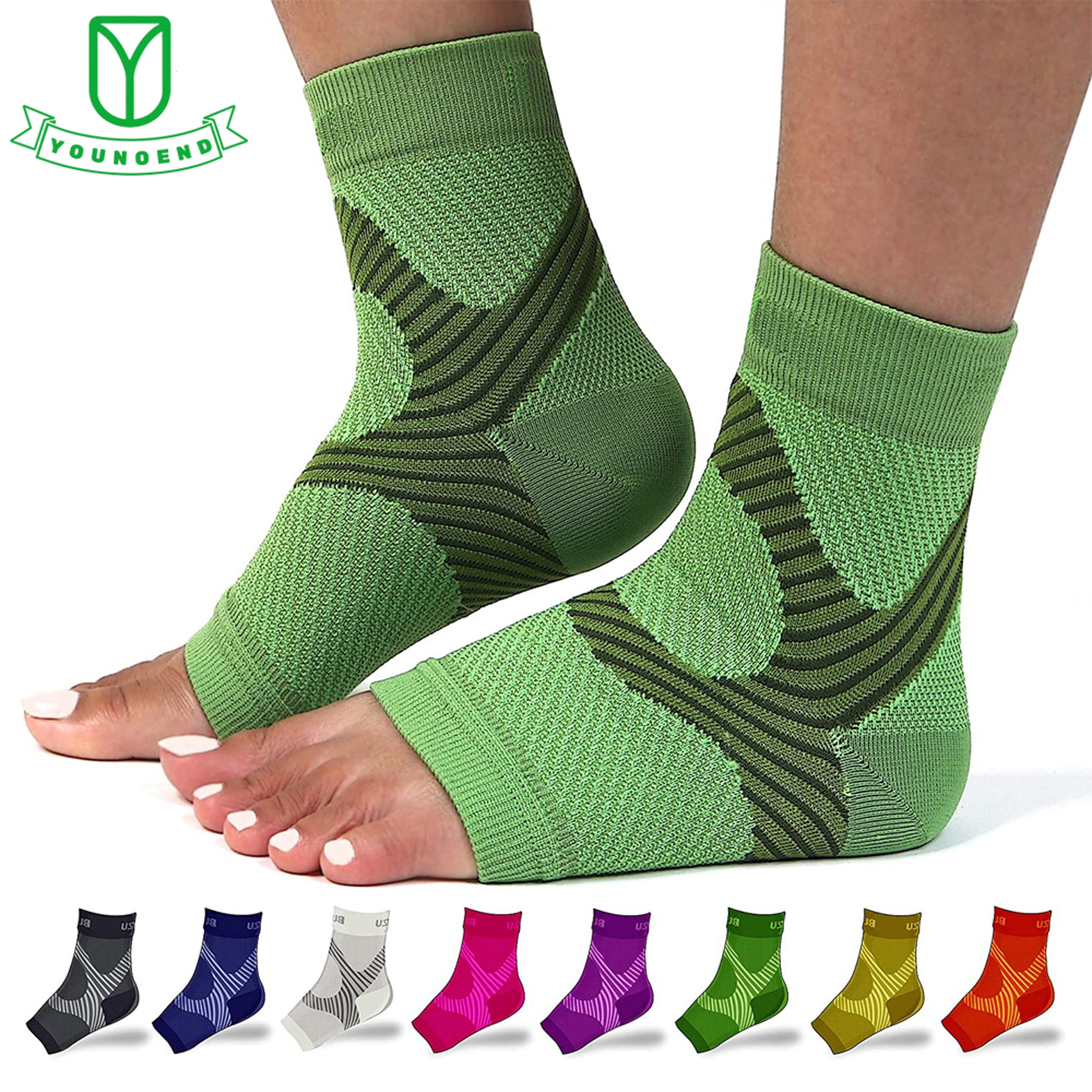 plantar fasciitis compression sock foot brace ankle support sleeve for heel pain relief