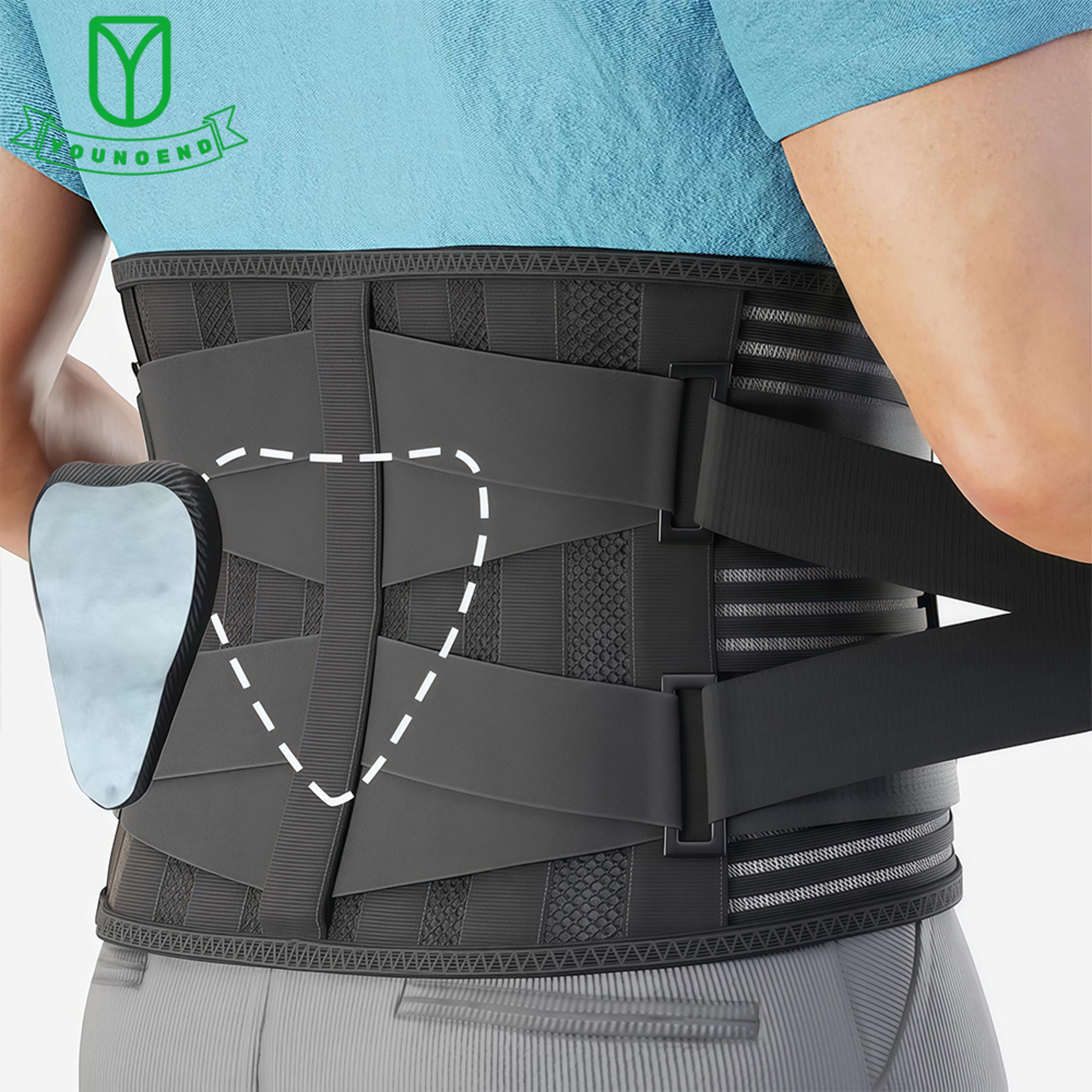 elstiac adjustable lumbar support belt back brace waist trainer for men and women
