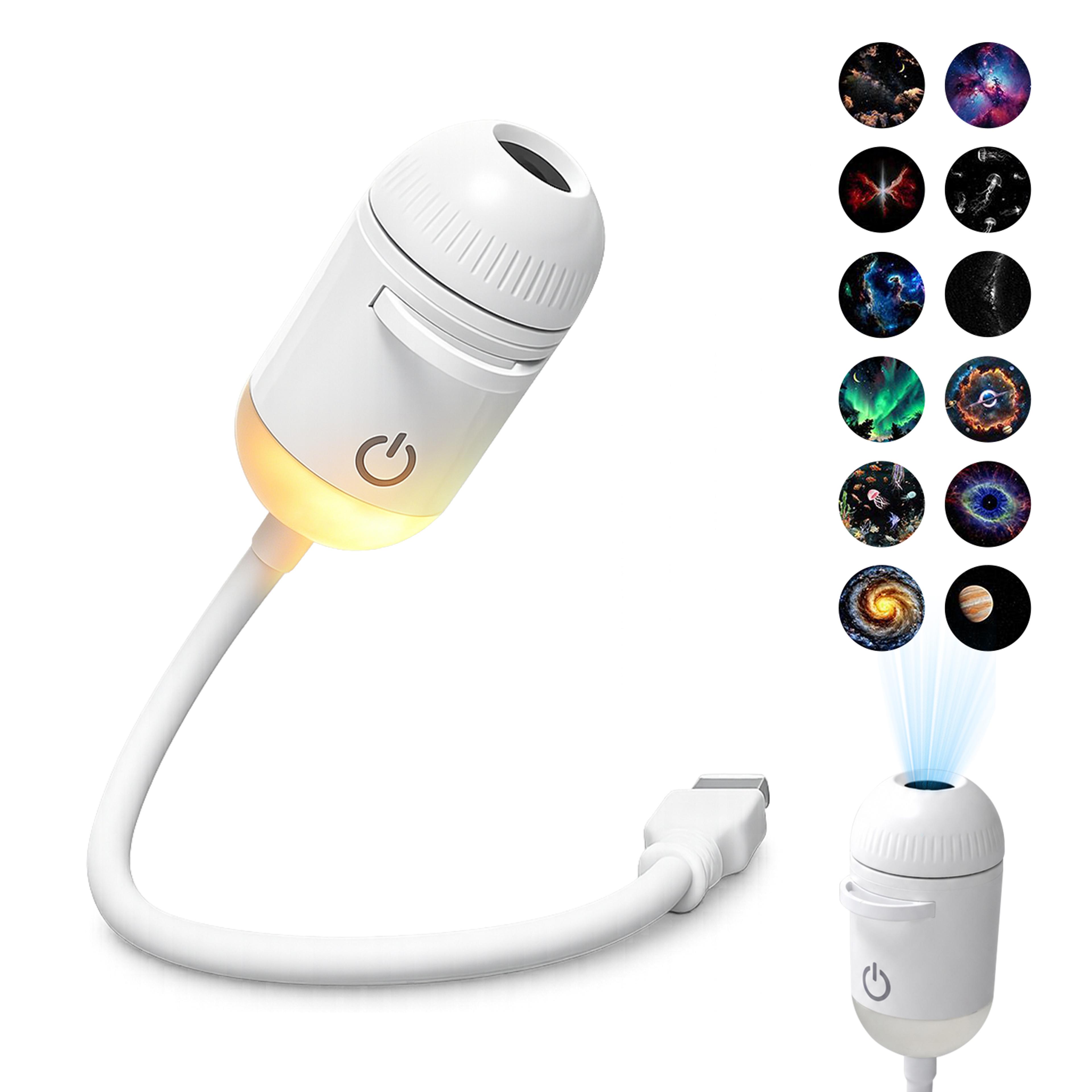 2-in-1 usb sunset projector lamp adjustable ambient night light