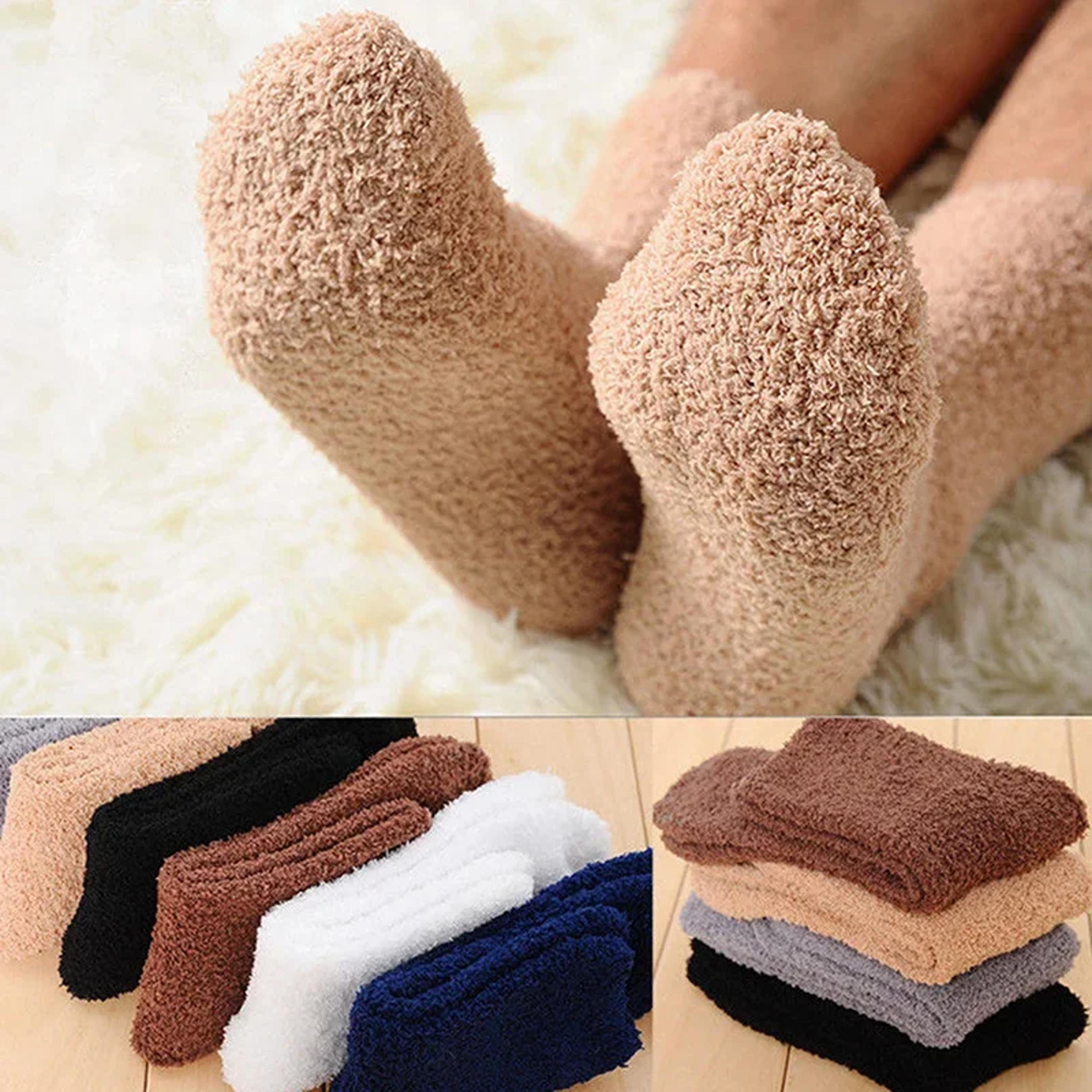 thick cotton mid-calf thermal socks for men