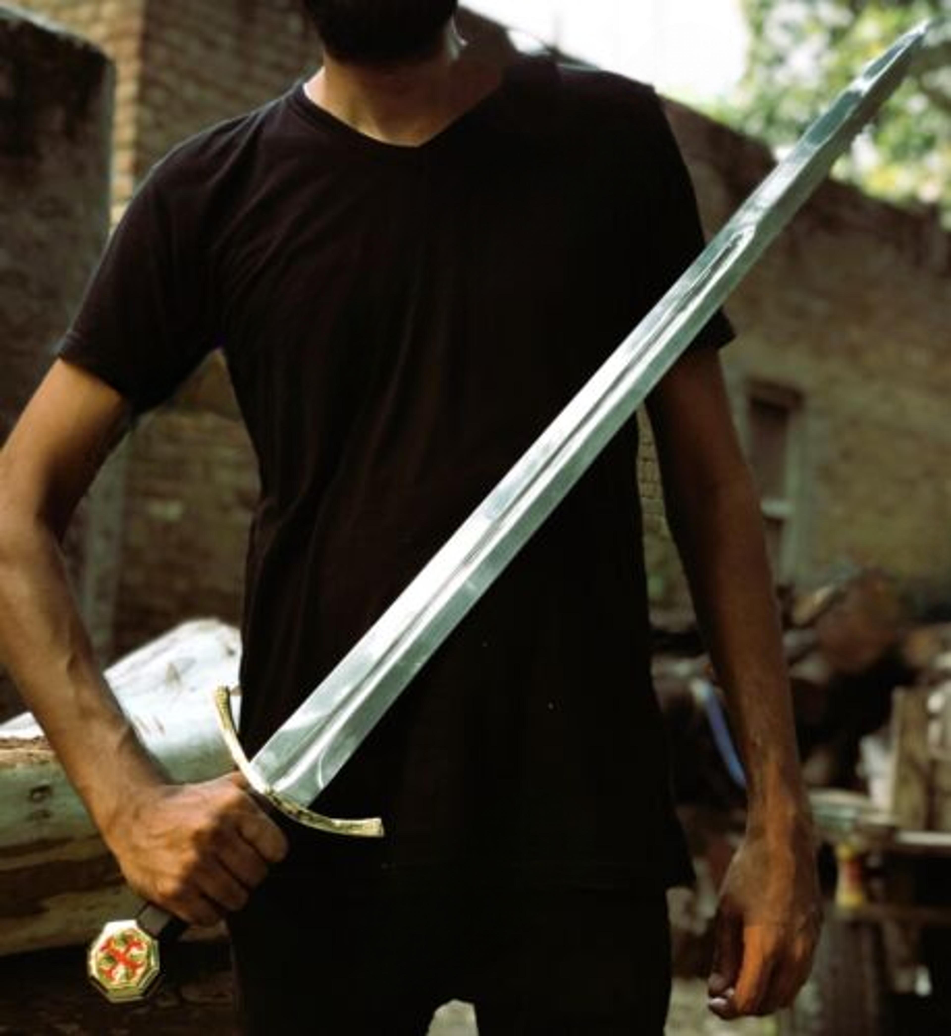 sword of reverence stainless steel templar blade - the knight's elegance | husband gift