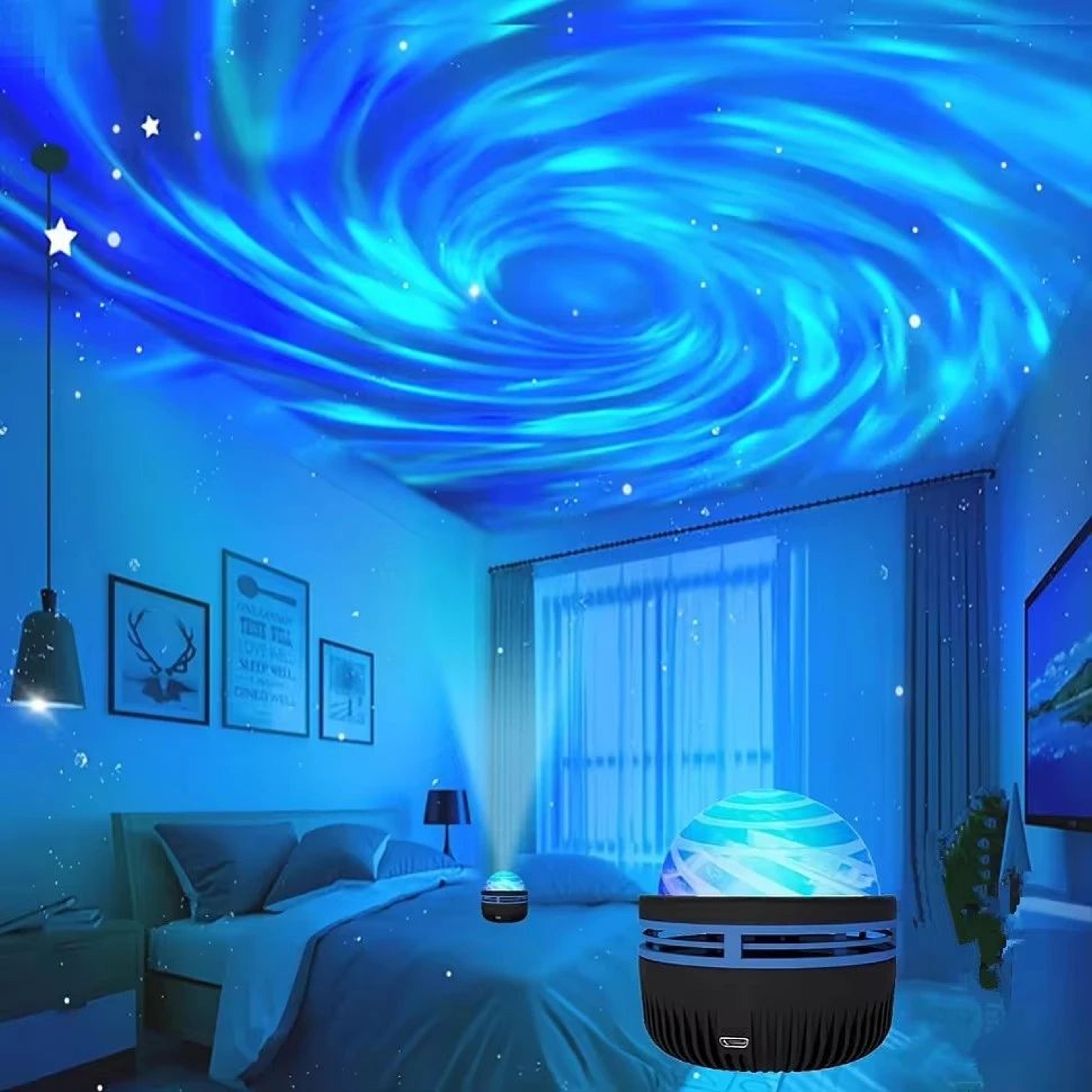 led galaxy projector light, colorful starry sky projector for bedroom, kids night light & christmas party decoration
