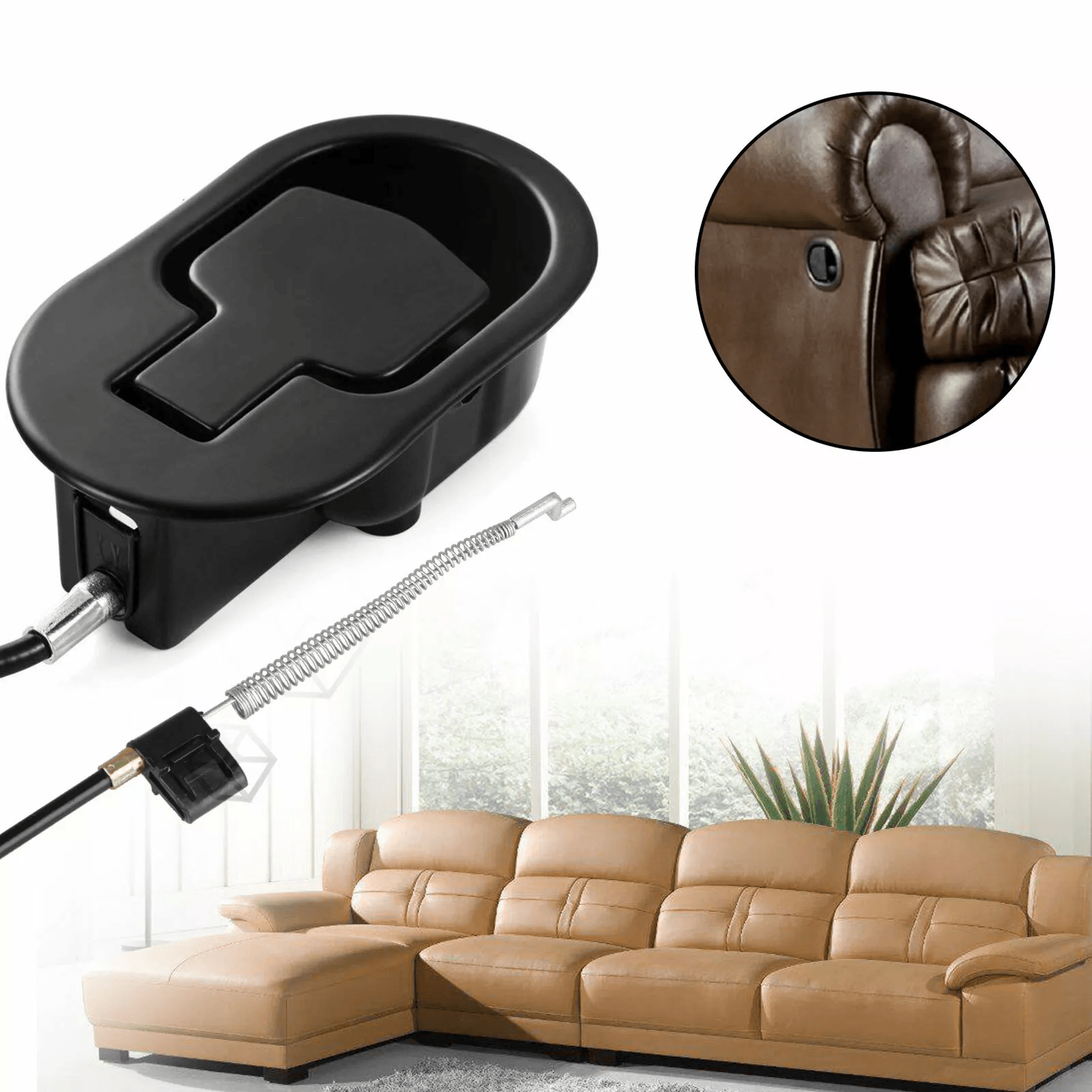 sofa recliner release pull handle replacement with cable, universal chair couch lever parts