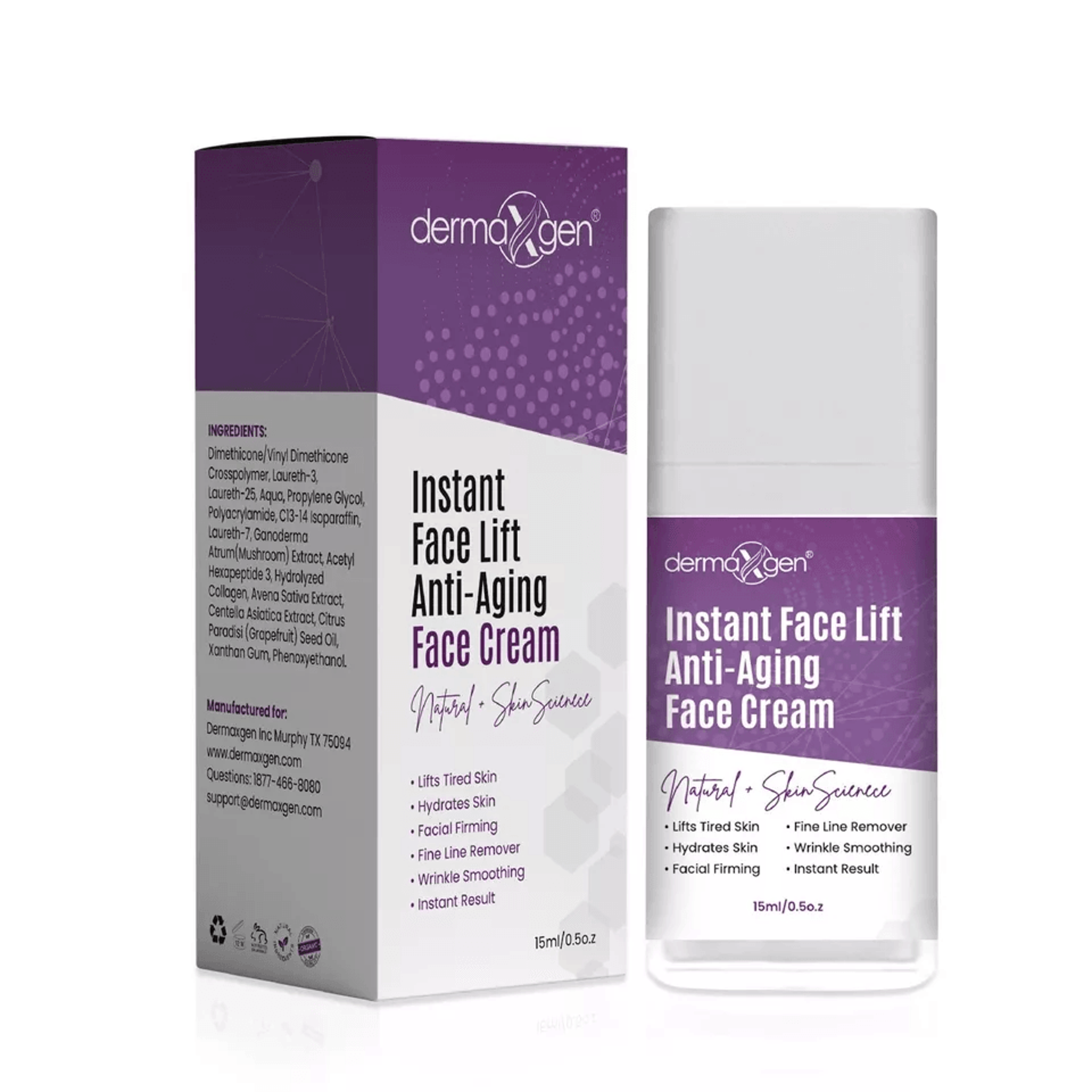 instant face lift cream, reduce wrinkles, fine lines, sagging skin & puffiness