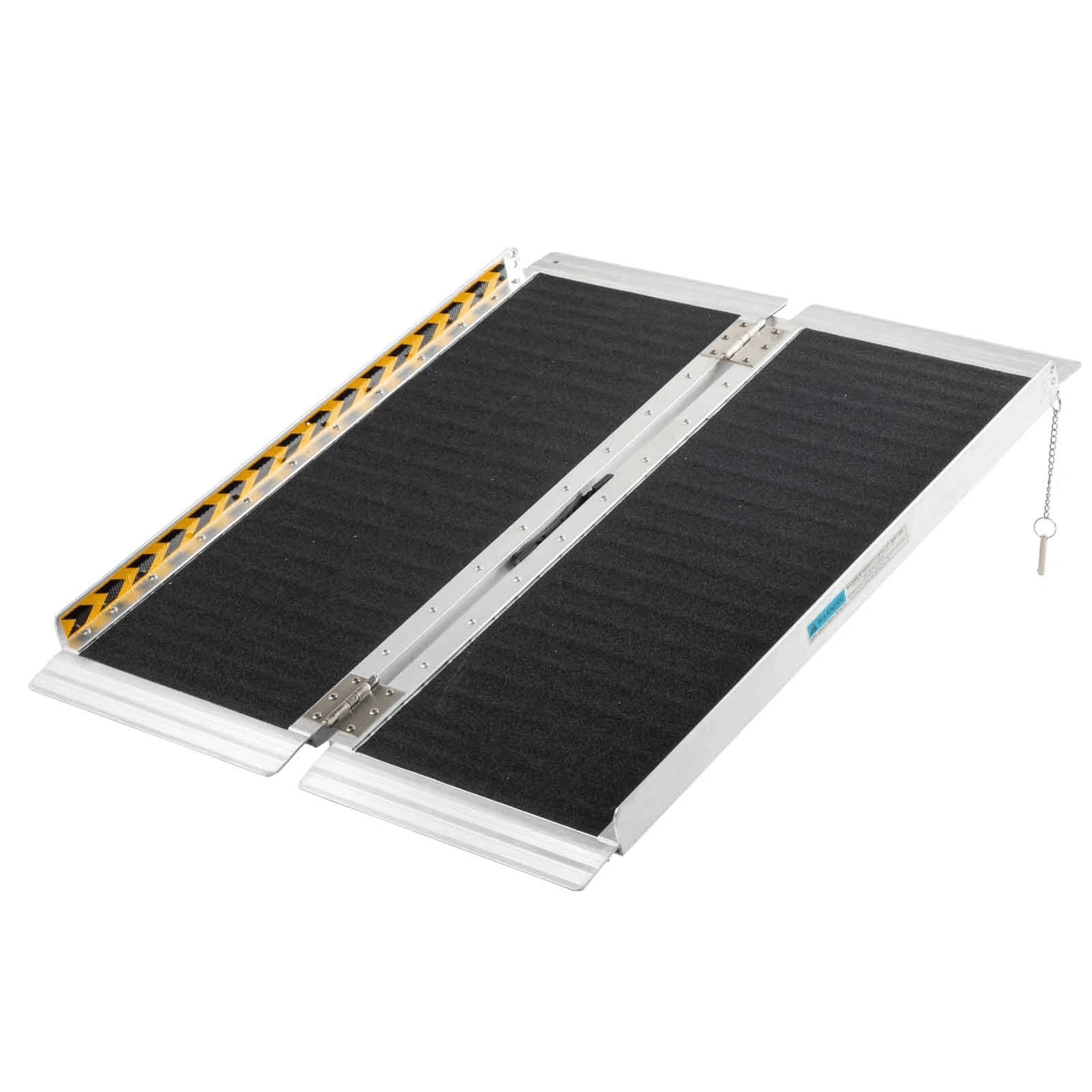 3 foot aluminum folding wheelchair ramp – portable non-slip mobility scooter access ramp, 600 lbs capacity