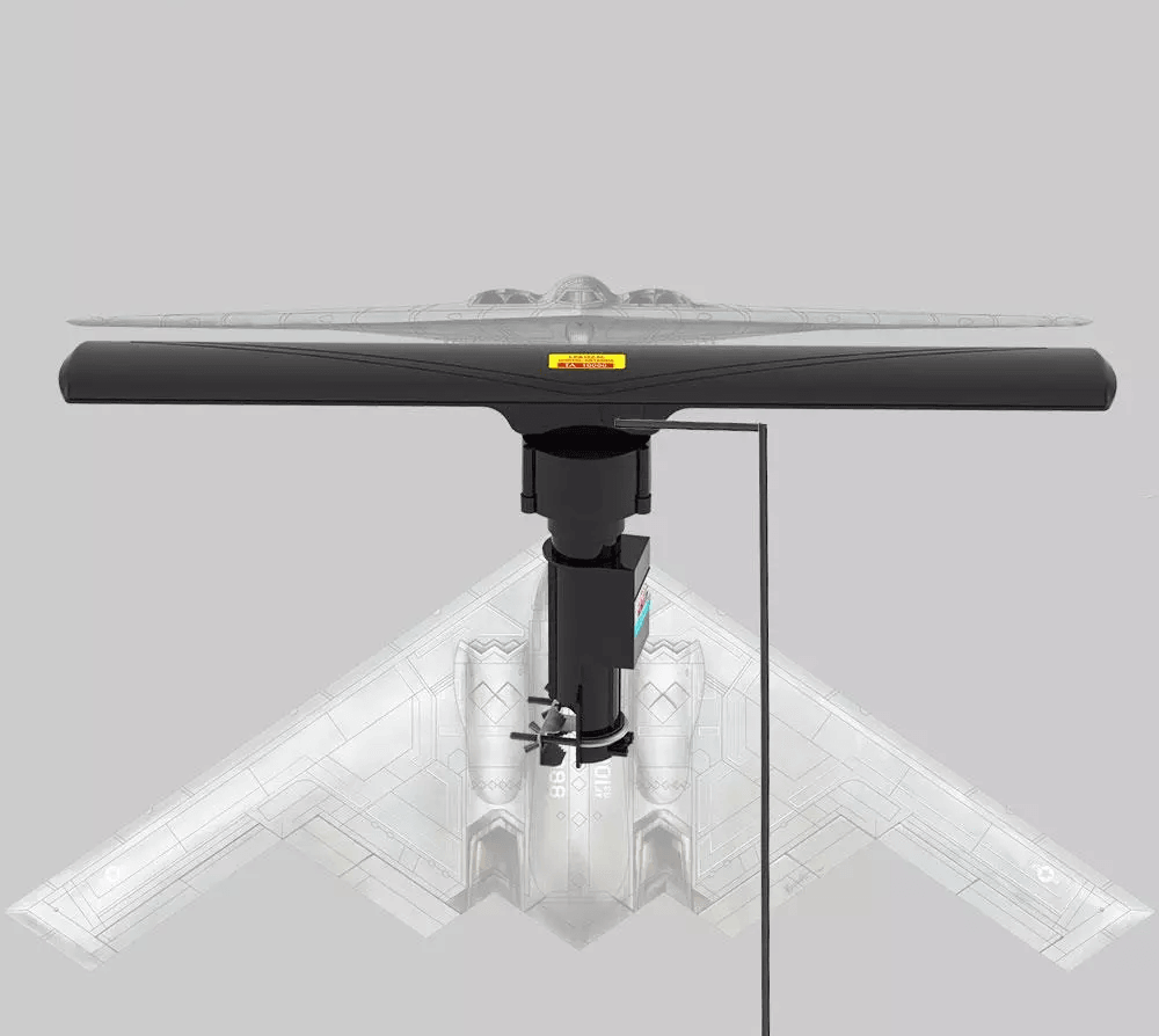 tv antenna amplified outdoor hdtv digital 4k motorized rotate, long-range reception with rotation & remote control