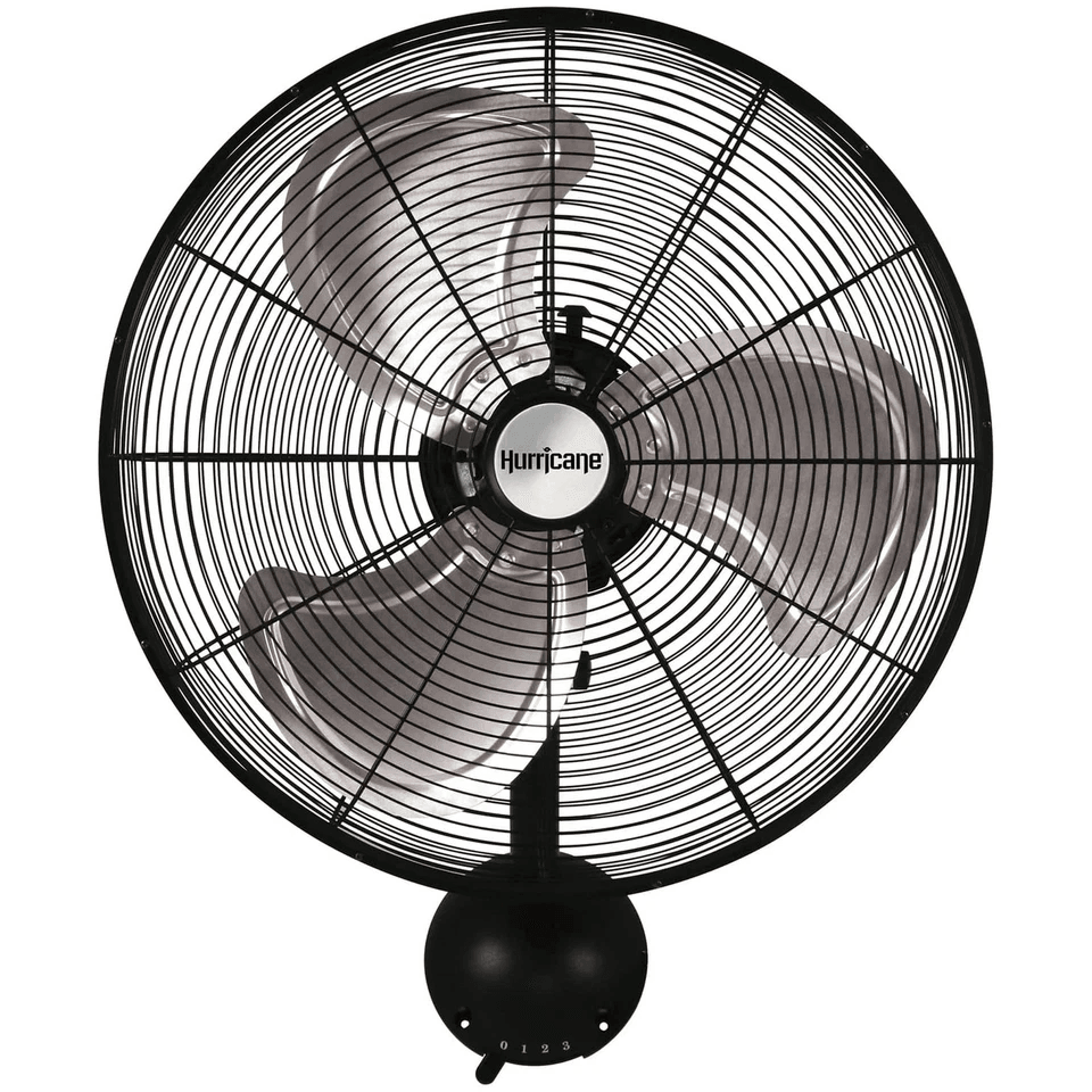 hurricane pro series metal wall mount fan, heavy duty hydroponics fan with airflow, etl certified for garage, greenhouse