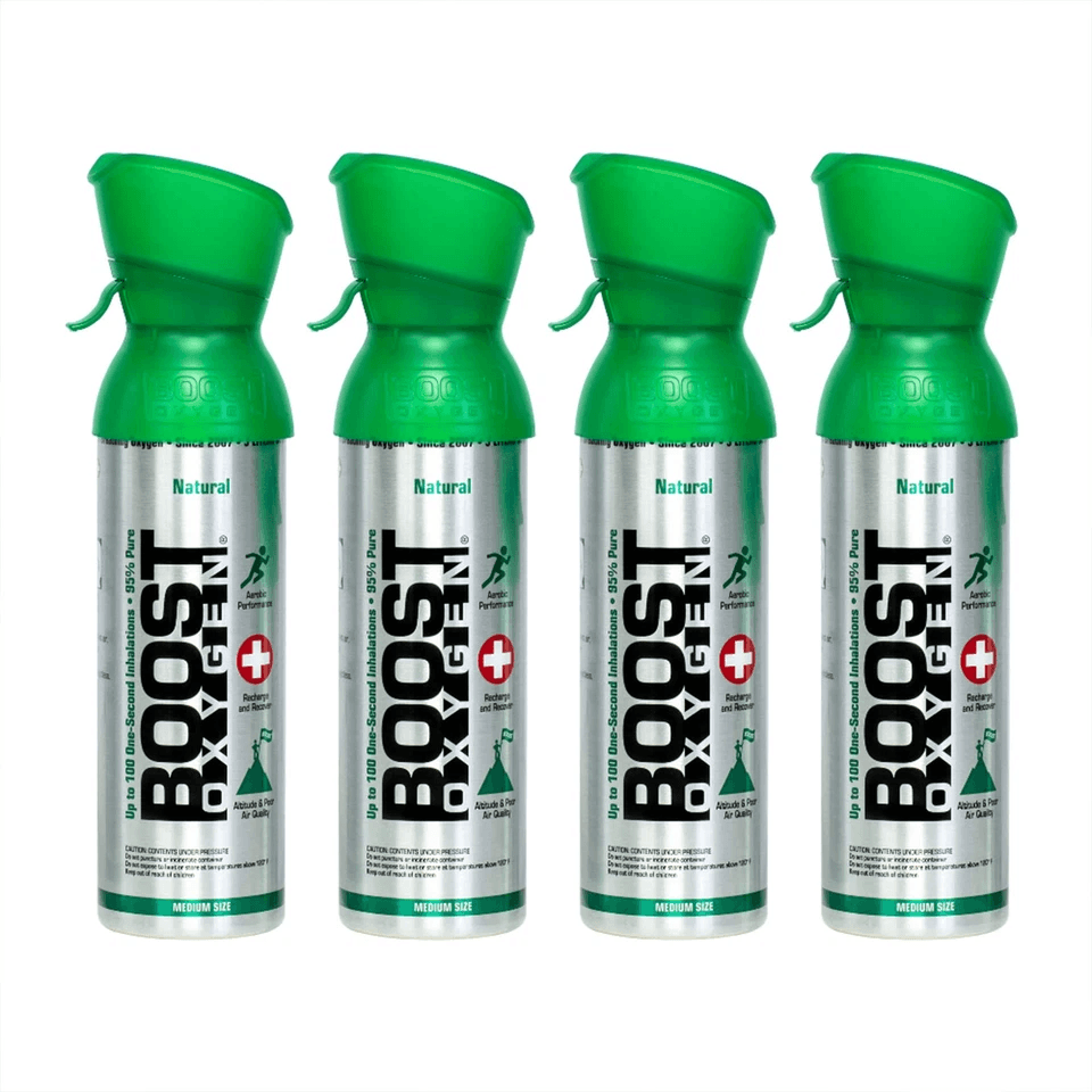 boost oxygen 5 liter natural canned oxygen with mouthpiece, portable oxygen for altitude, sports, and wellnes
