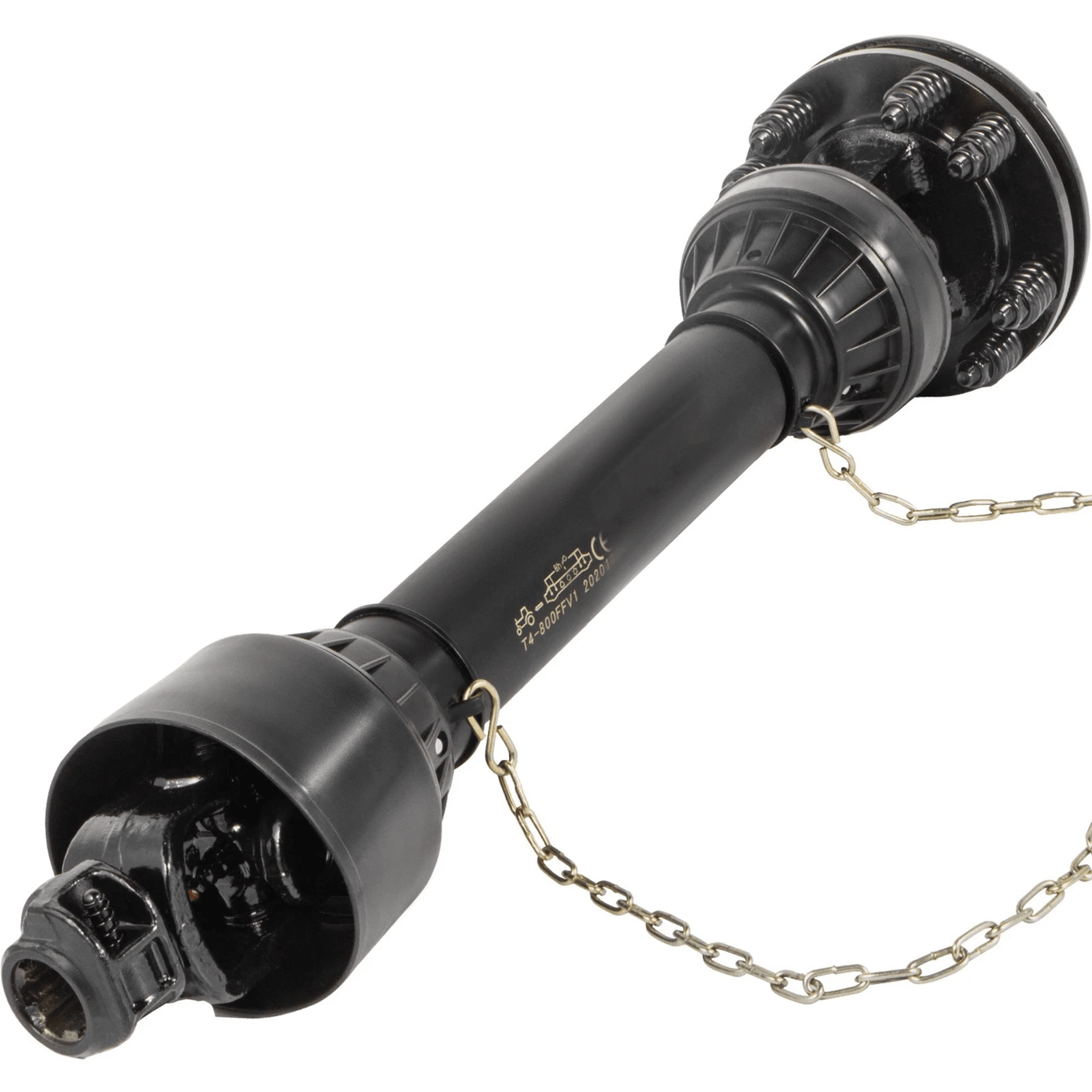 vevor pto shaft pto drive shaft spline ends slip clutch adjustable tractor driveline for rotary brush hog, tiller