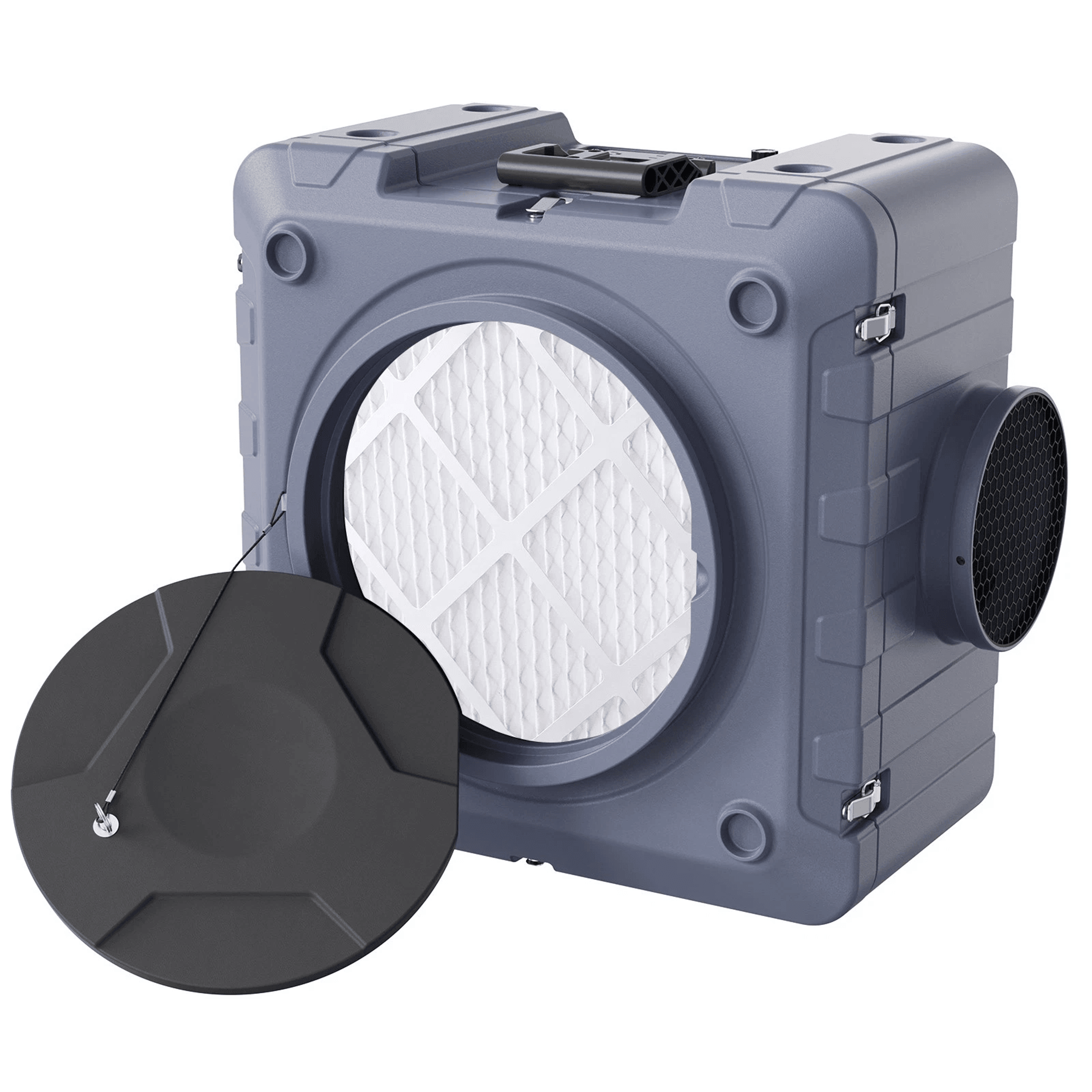 air scrubber with 3-stage filtration hepa, stackable negative air machine 550 cfm – commercial grade air purifier
