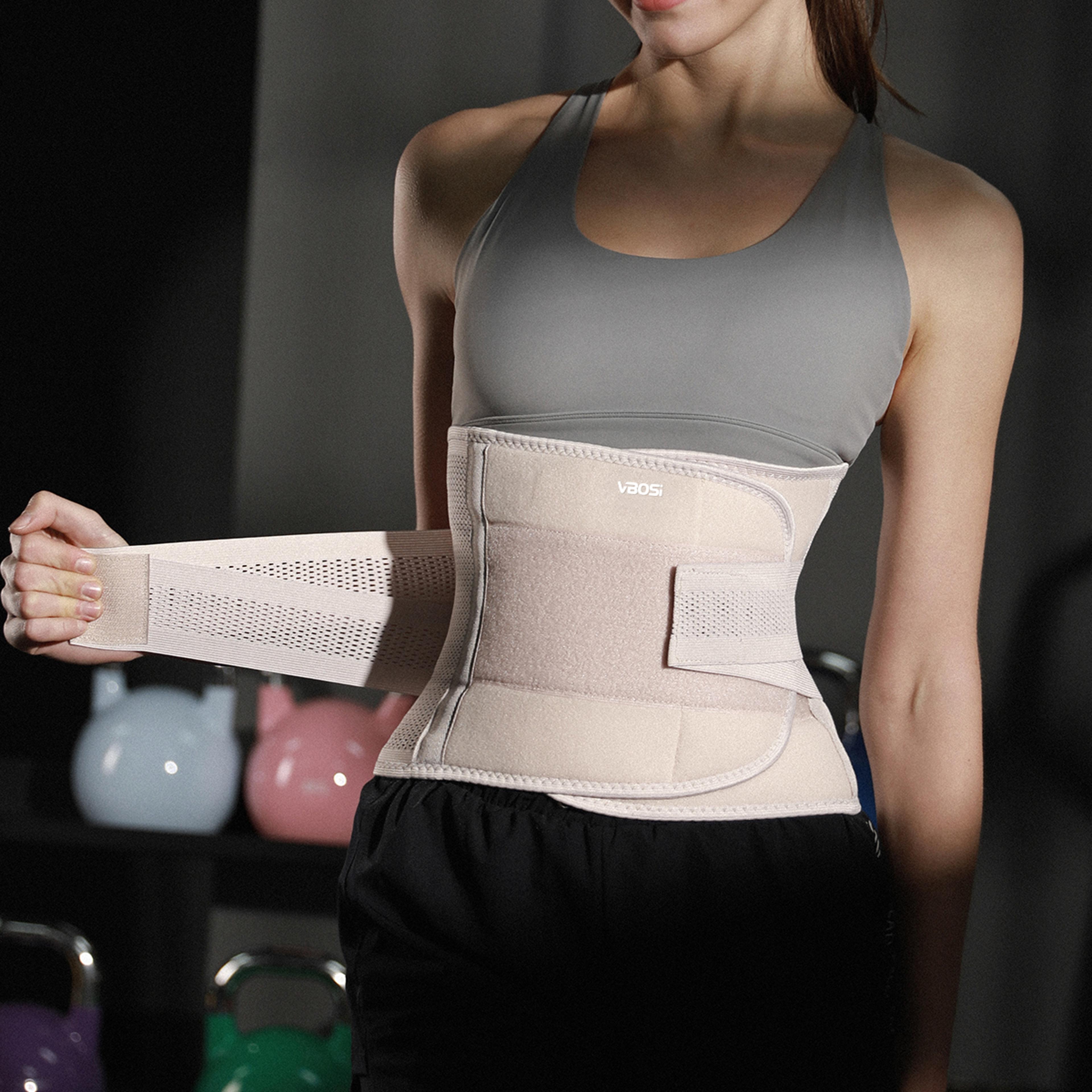 lower back support belt adjustable waist trainer for back pain relief & posture correction