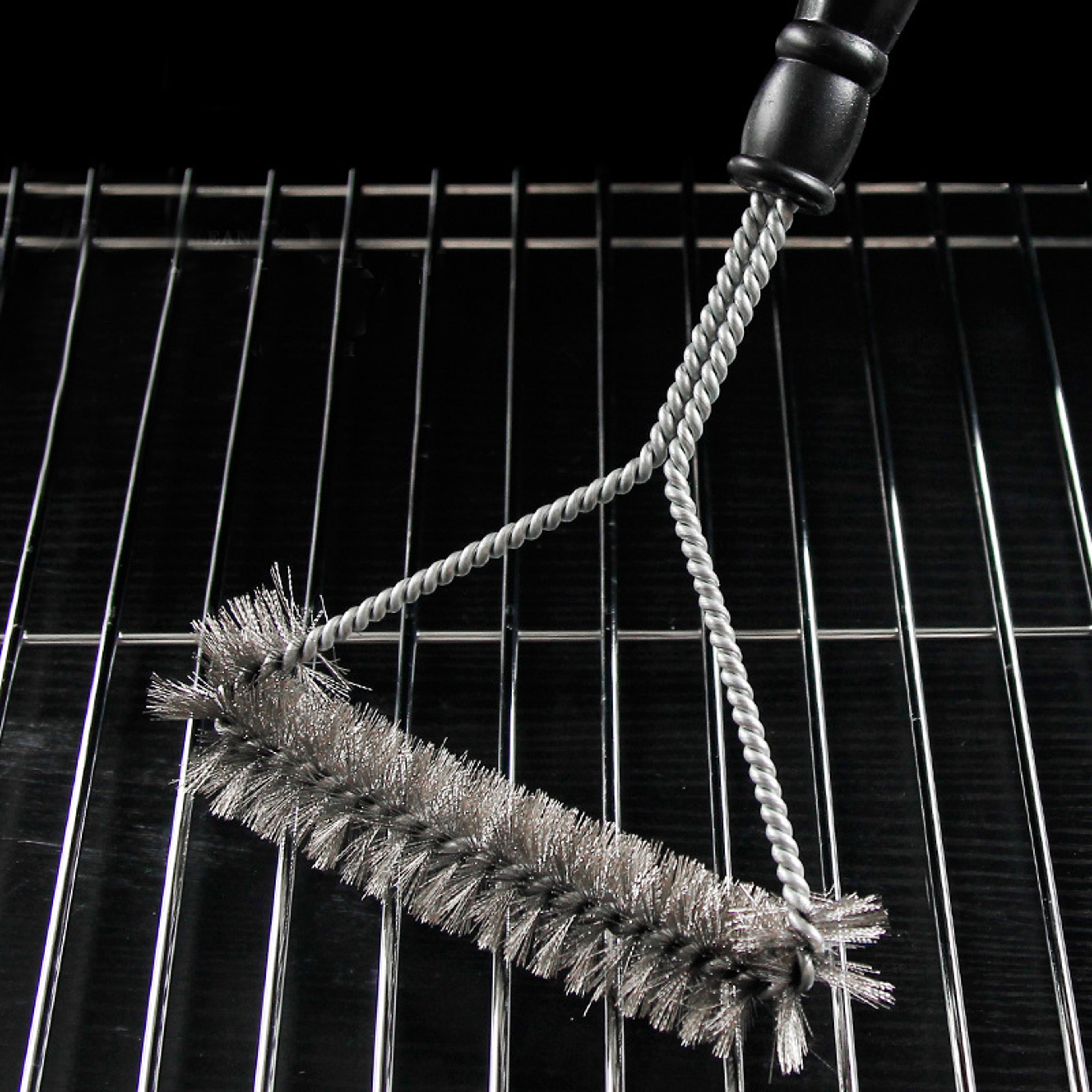 pro clean stainless steel grill brush & scraper for bbq grates
