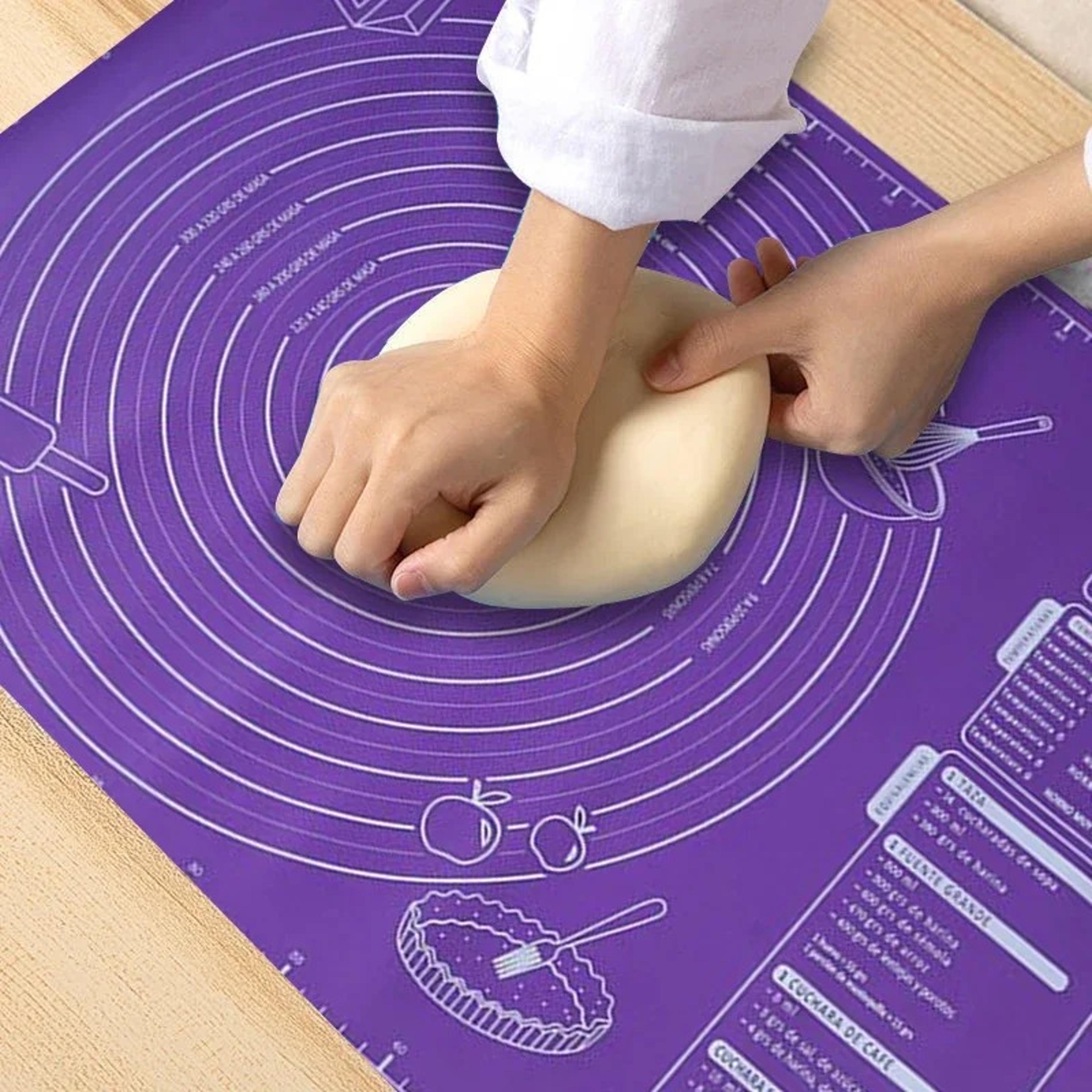 non stick silicone pastry mat for baking, dough rolling & kitchen prep