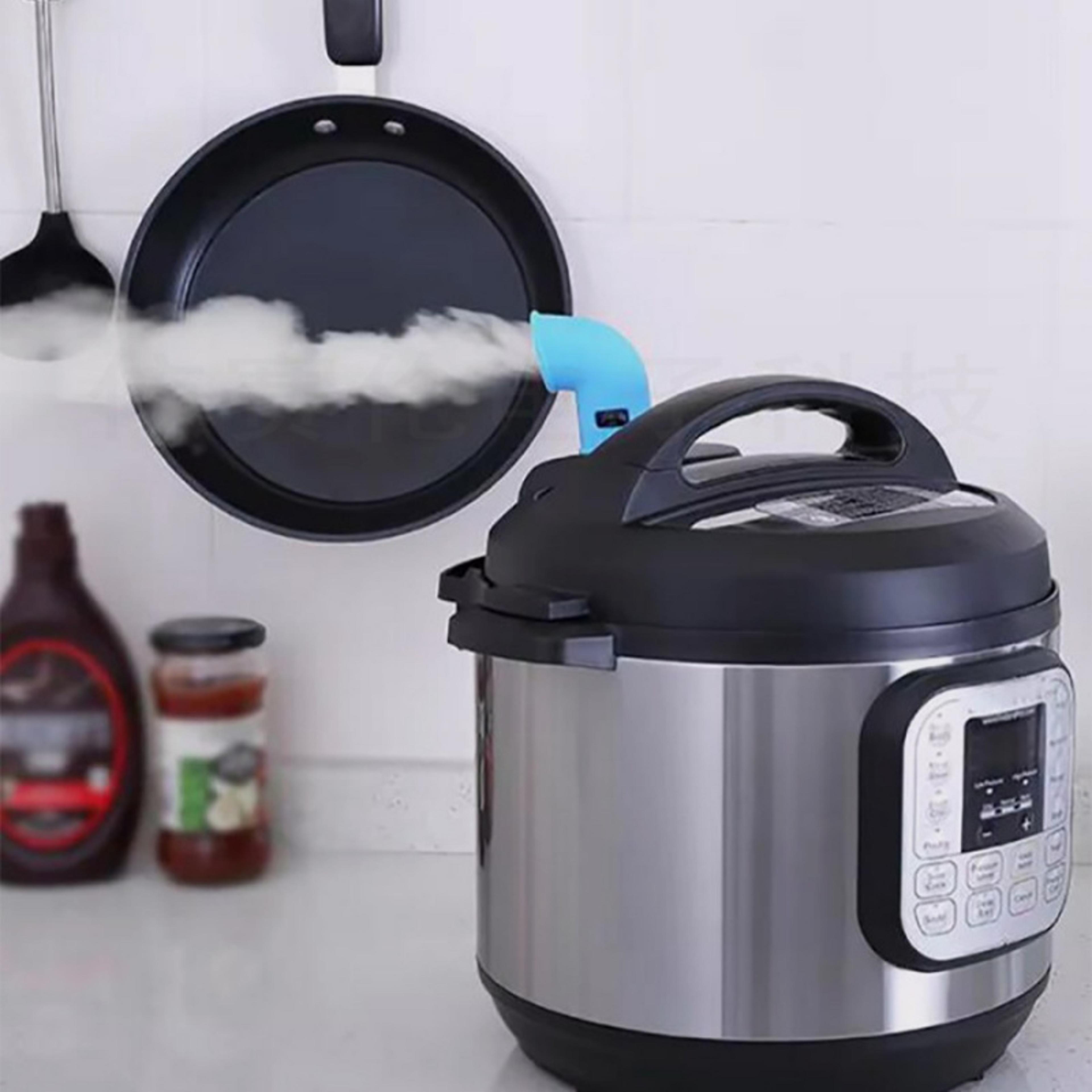 pressure cooker steam diverter silicone exhaust pipe & steam release valve