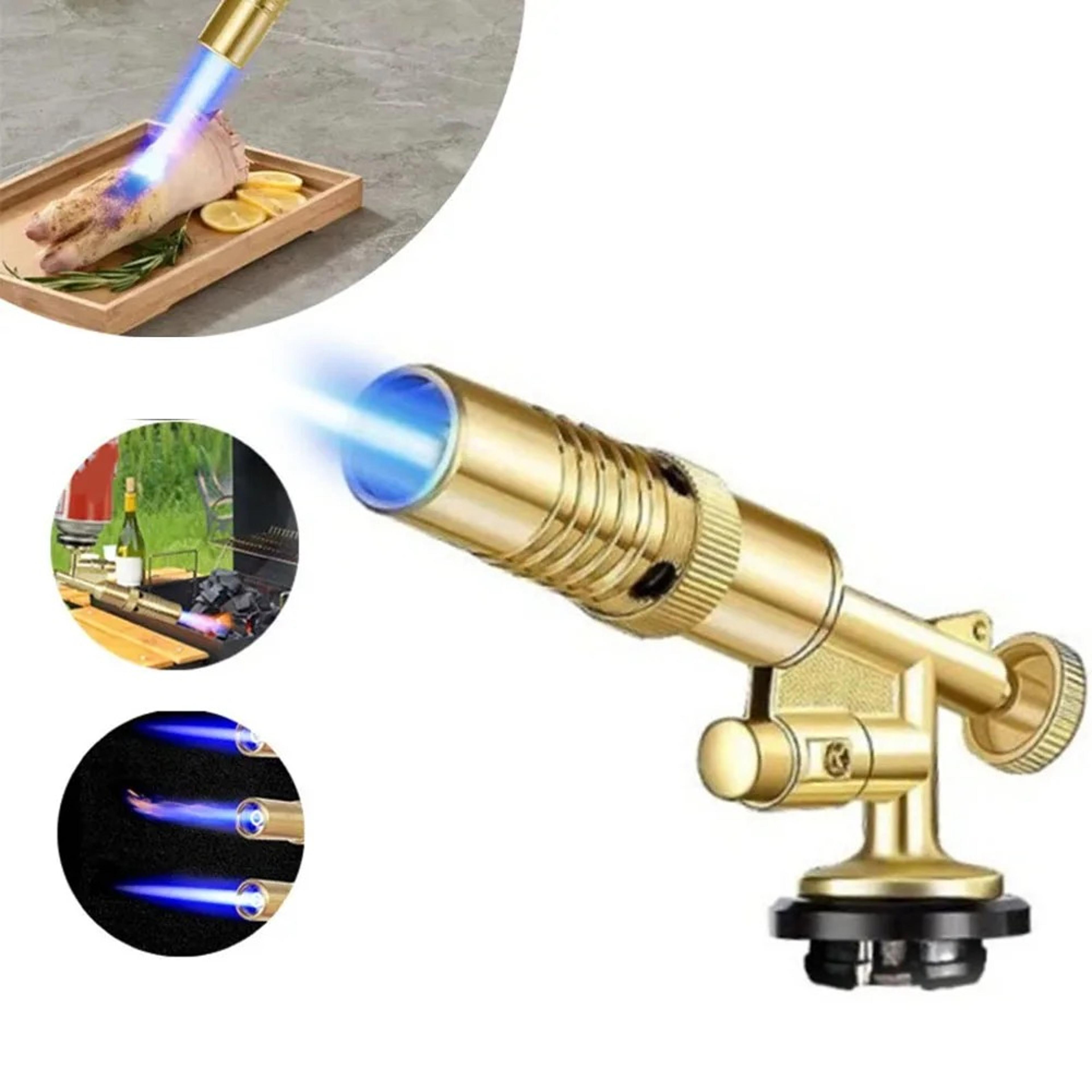 premium multi use butane gas torch heavy duty welding torch & cooking torch for bbq, brazing & kitchen tasks