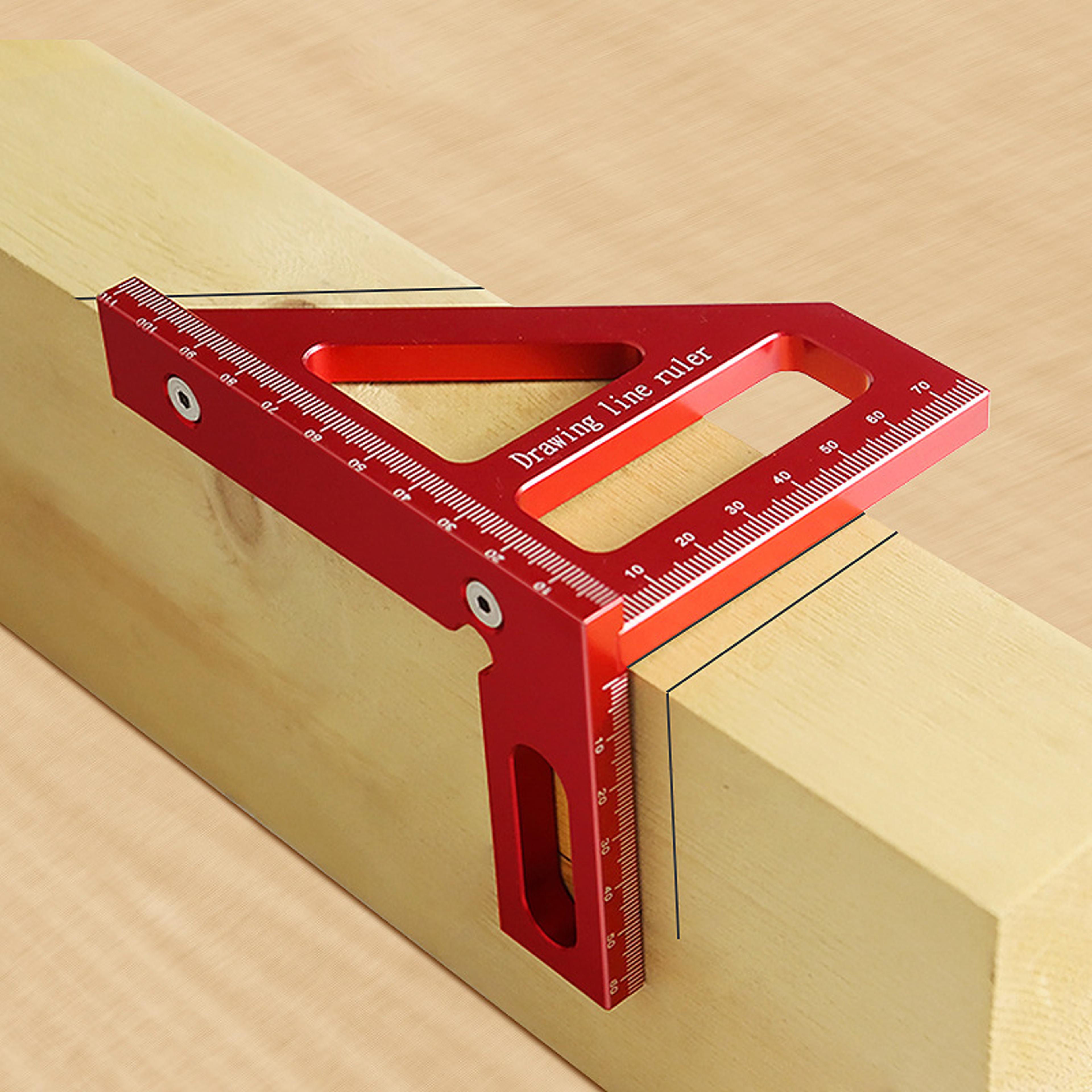 precisionpro 3d woodworking square protractor & aluminum miter layout ruler