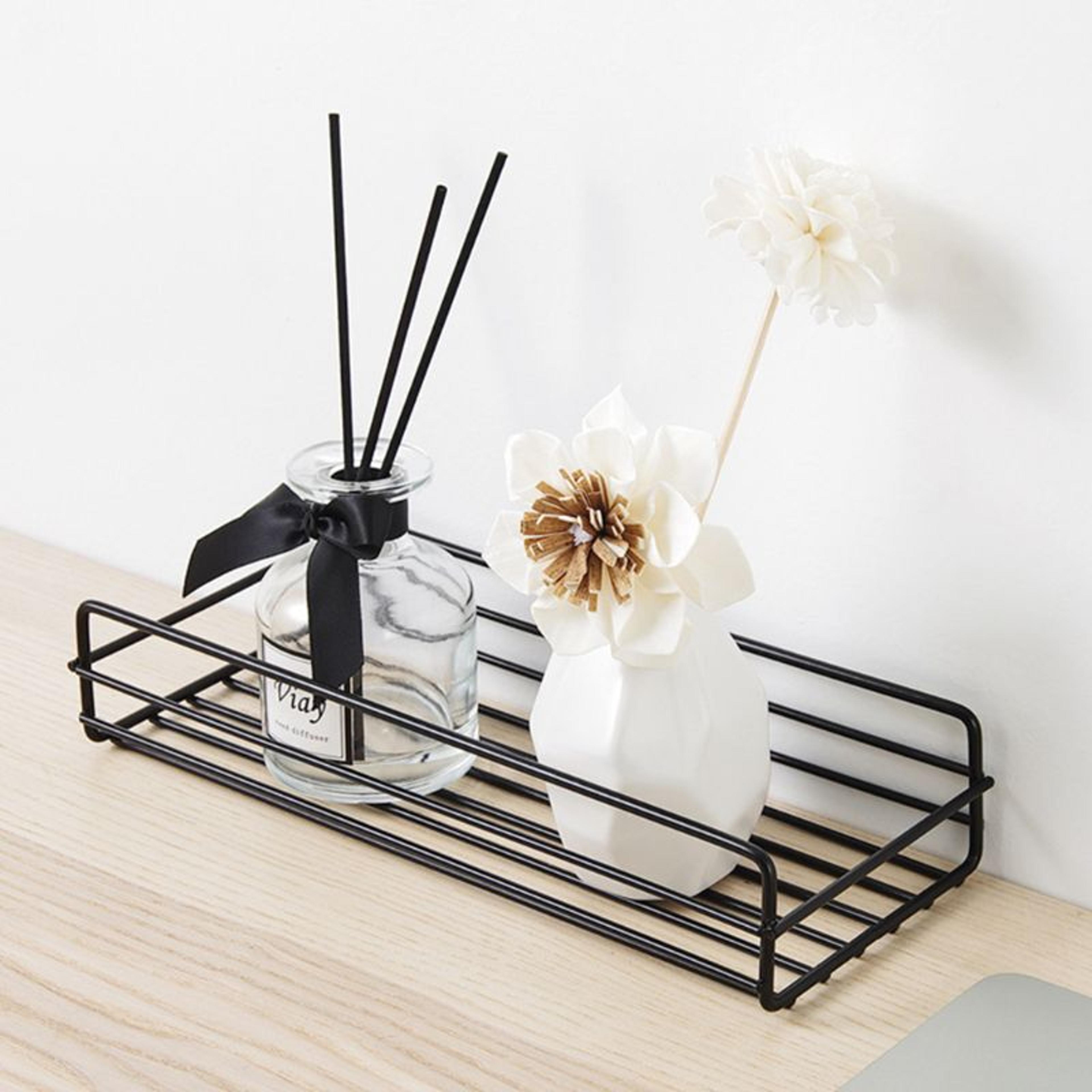 premium matte black bathroom corner shelf punch free wall mounted organizer rack space saving storage for kitchen