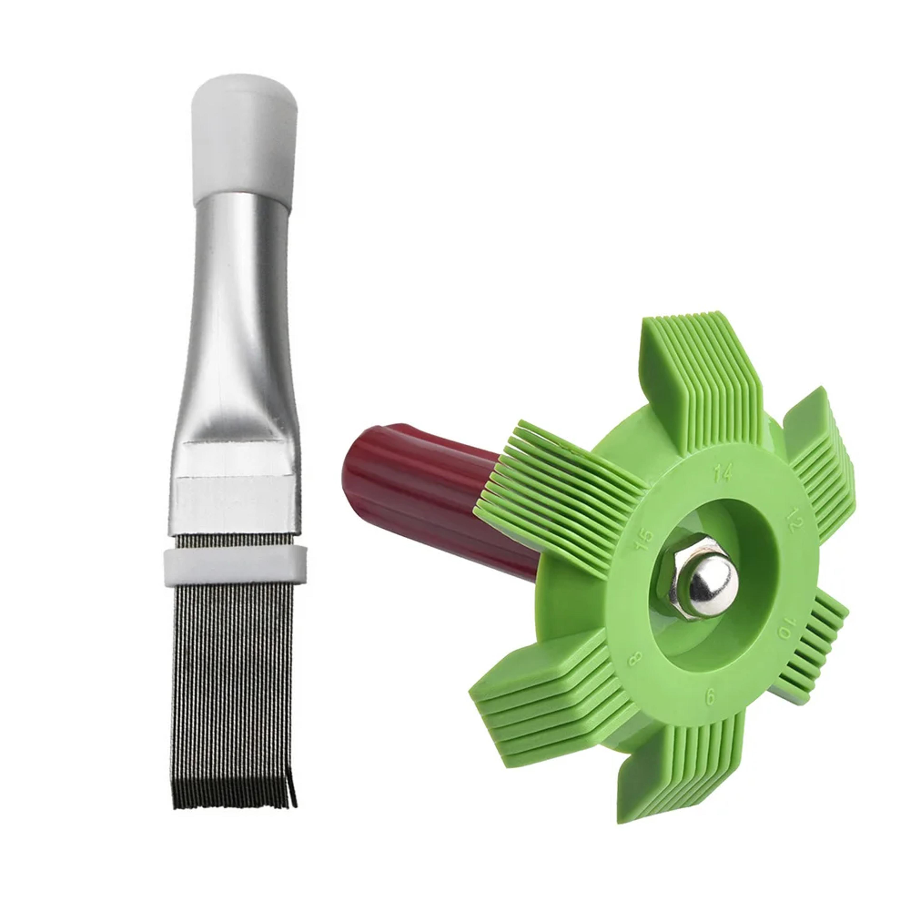 portable ac fin comb & condenser cleaning tool cooling coil straightener & radiator brush