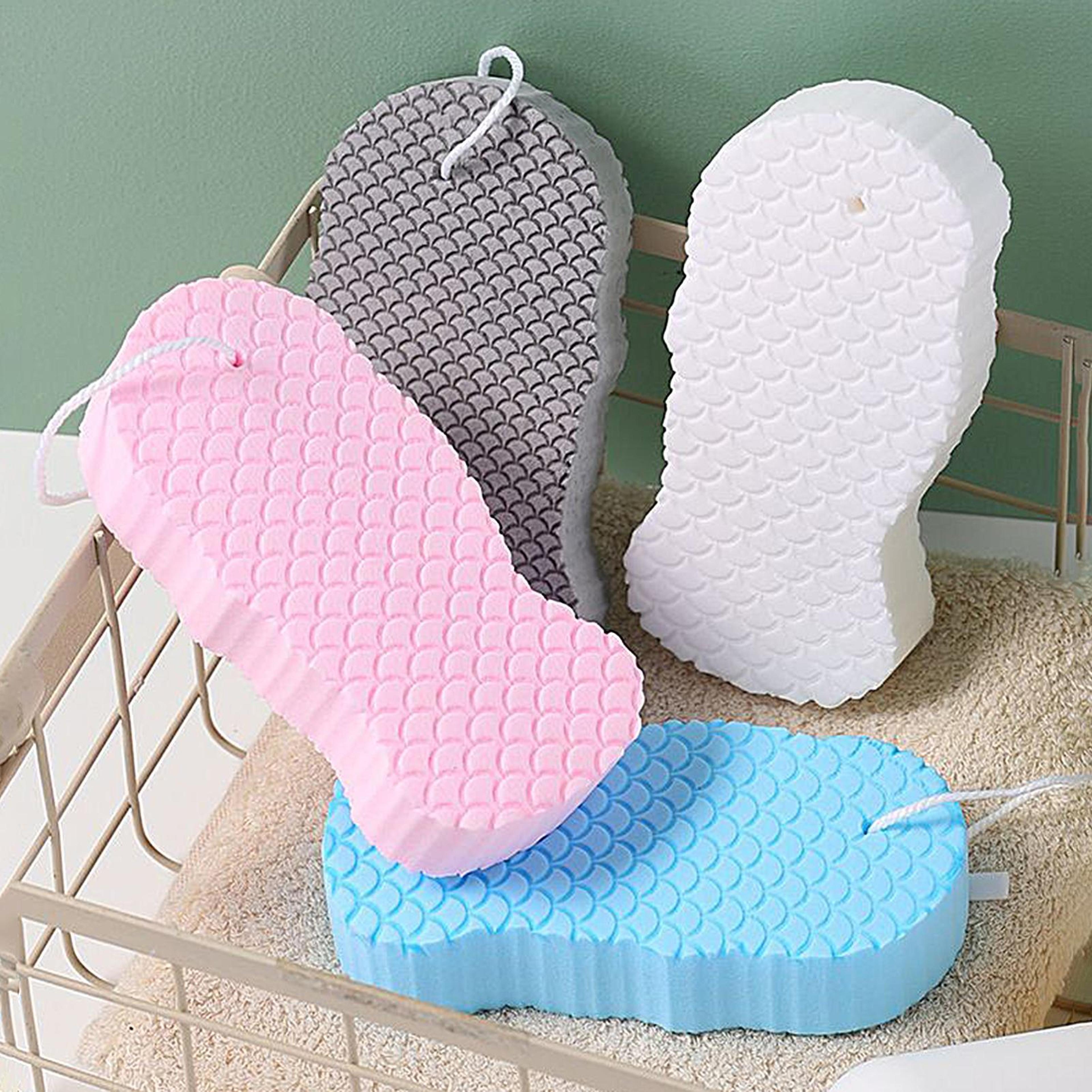 glowrenew magic exfoliating bath sponge for smooth skin and deep body cleansing