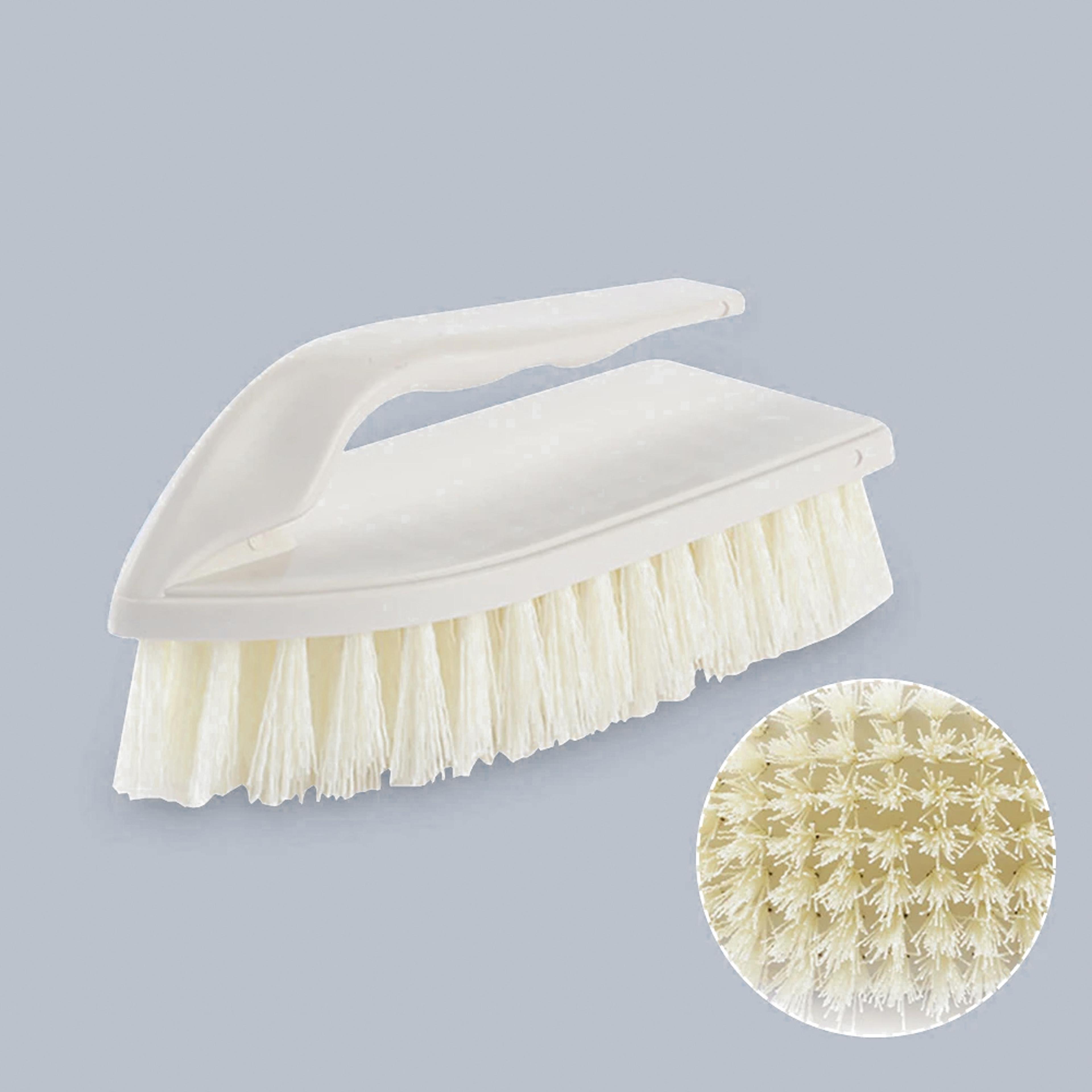 heavy duty shoe & surface scrub brush with non slip comfort handle