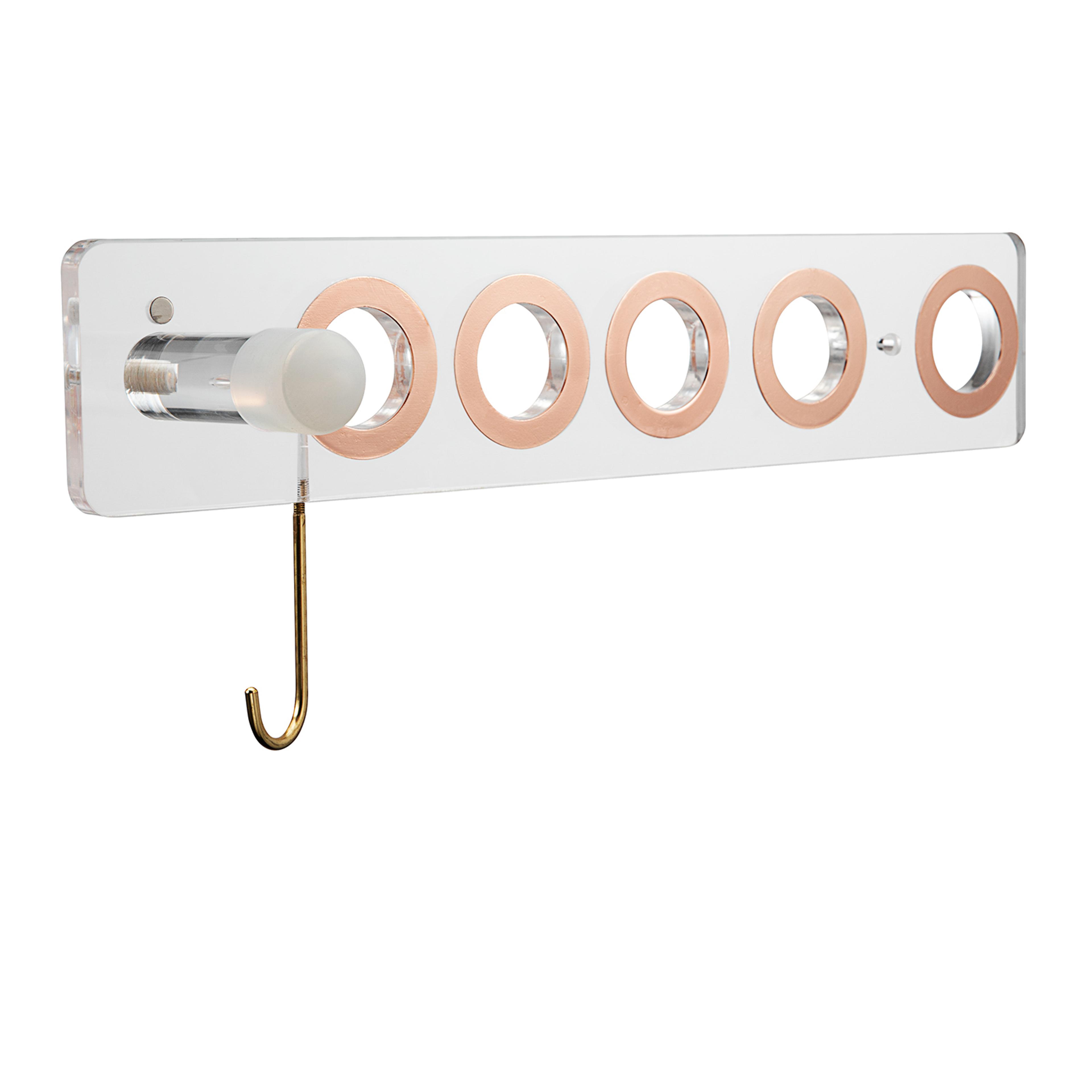 hair dryer wall mount organizer no drill bathroom storage holder