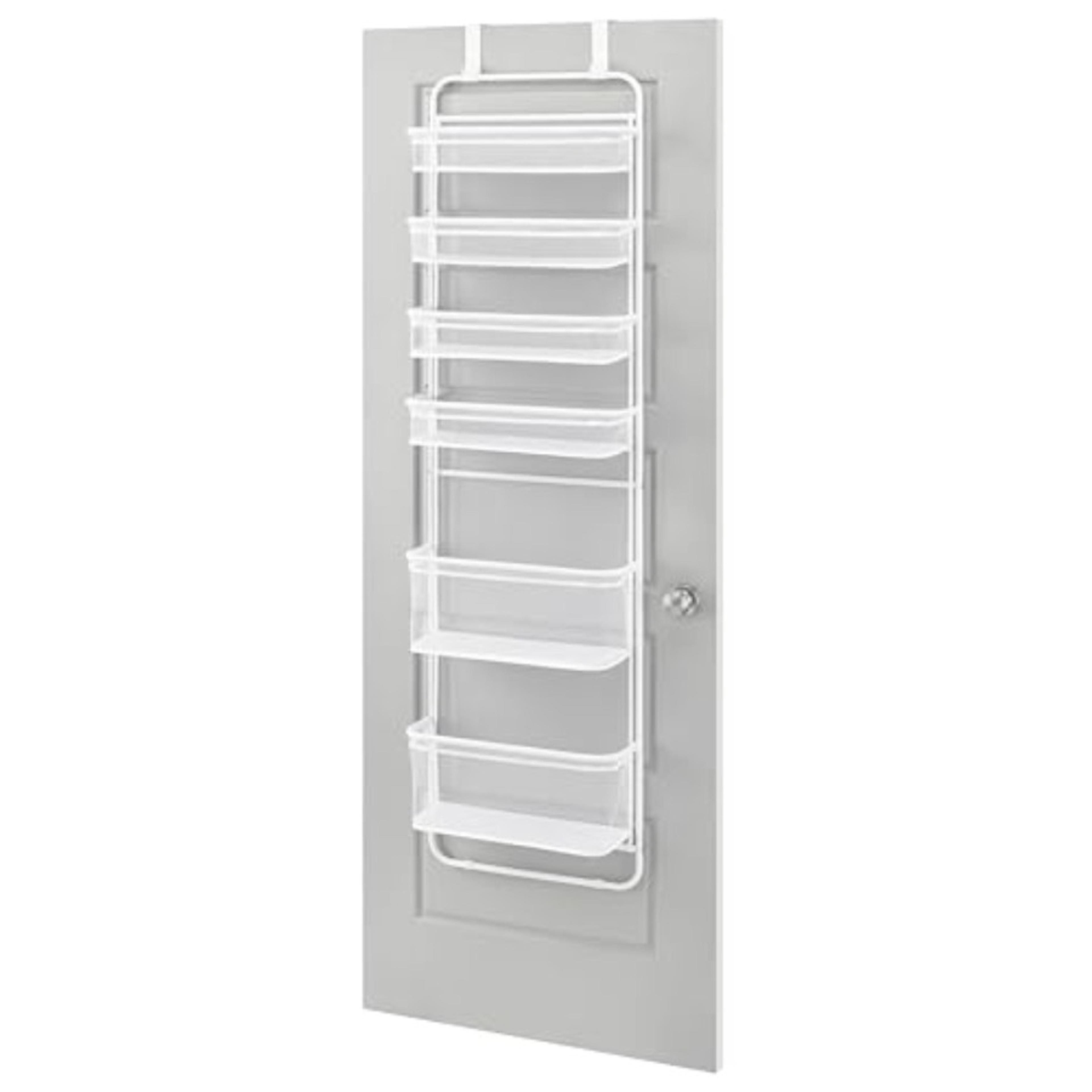 premium over door storage rack 6 section door organizer for pantry & bathroom
