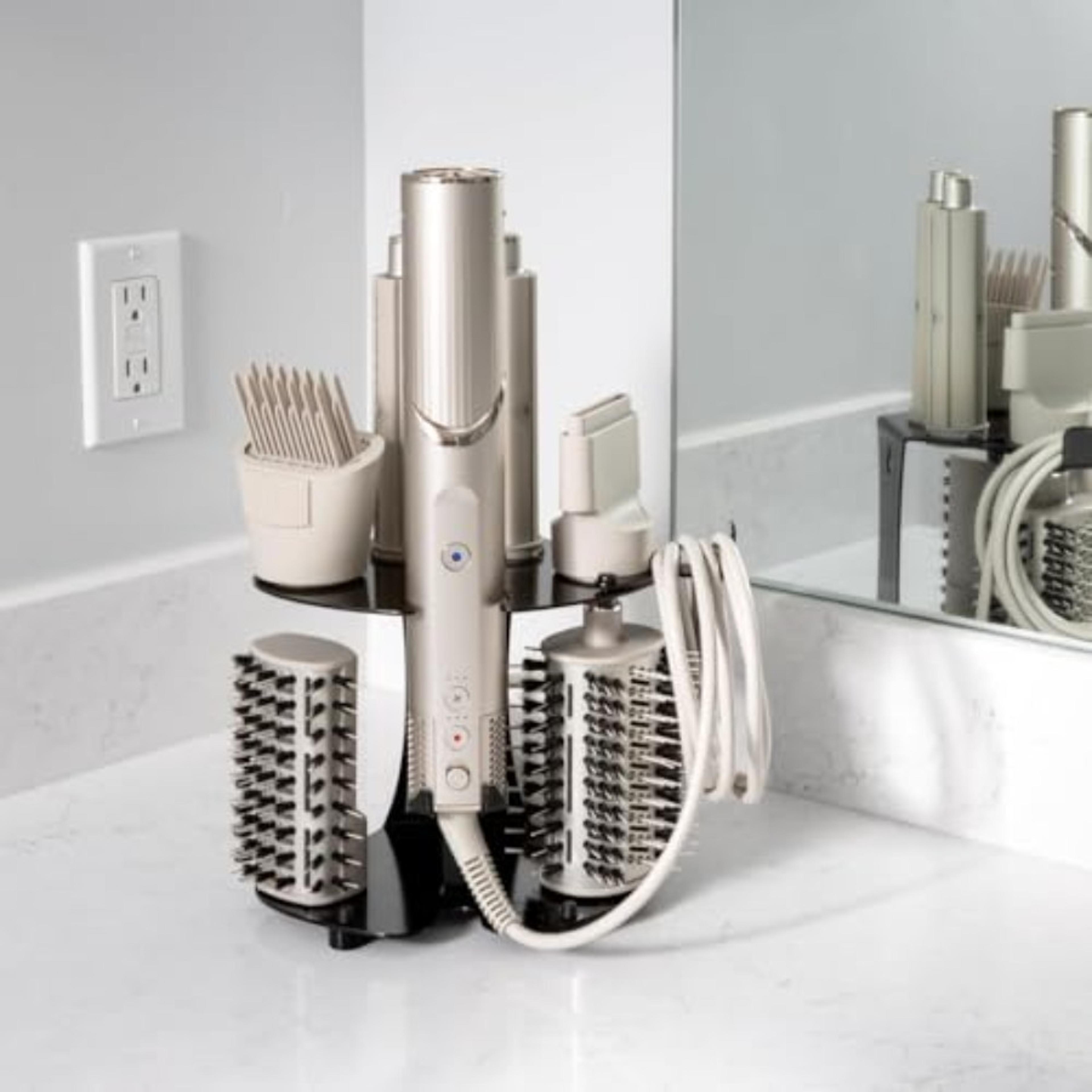 airwrap organizer & shark flexstyle holder wall mount hair tool storage racks