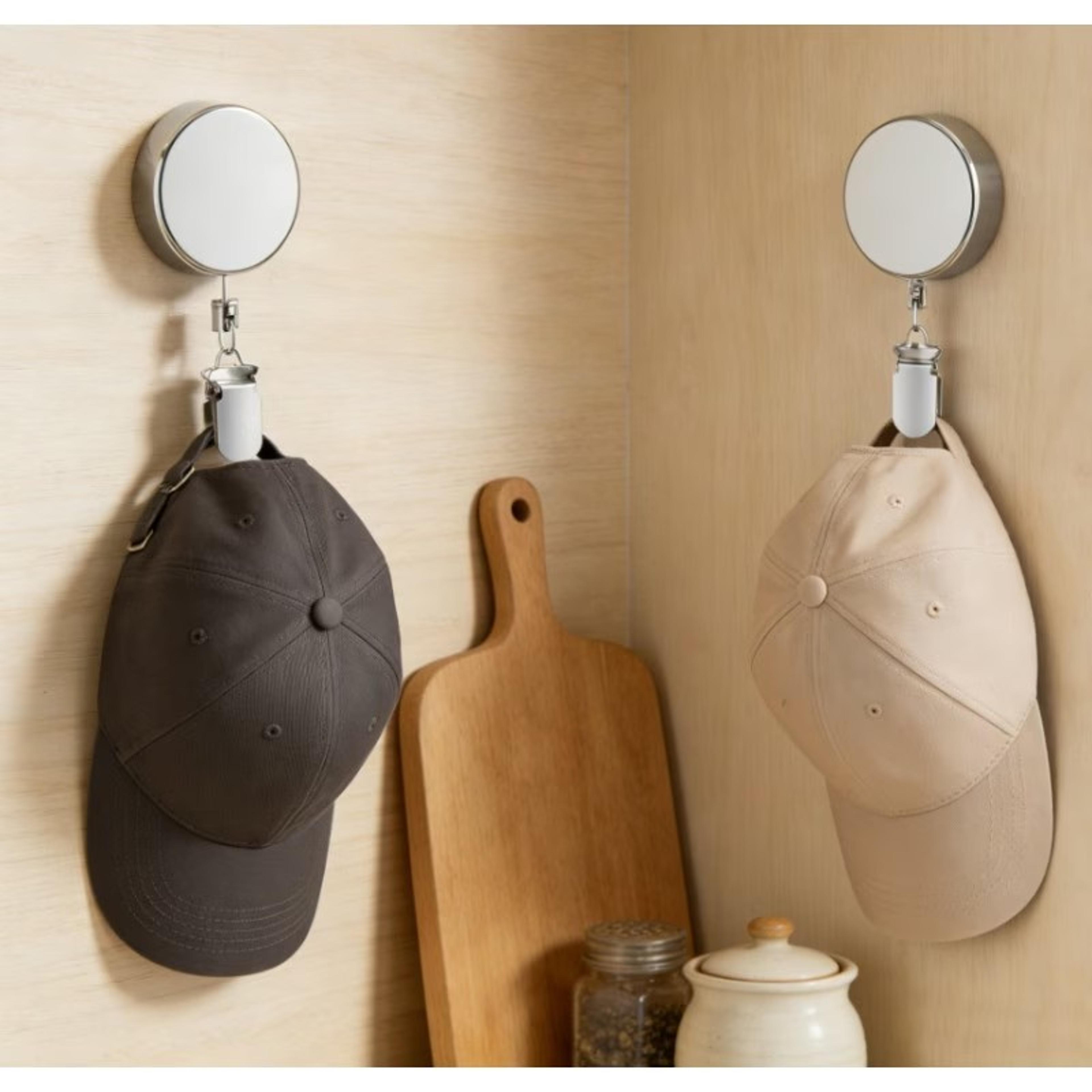 retractaclip auto rewind retractable towel holder & self adhesive multi purpose hook