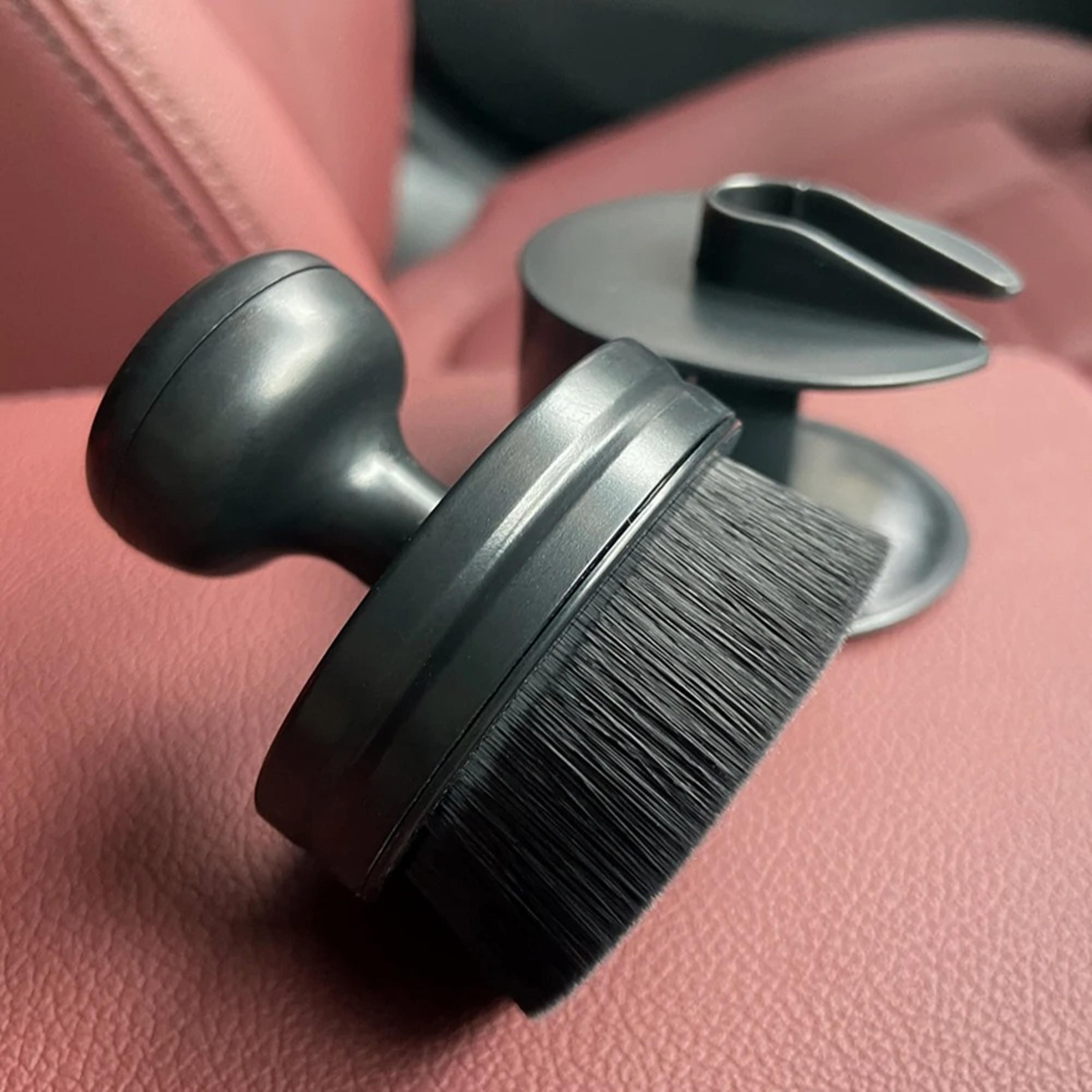 tireglow pro tire shine applicator brush with holder for car detailing