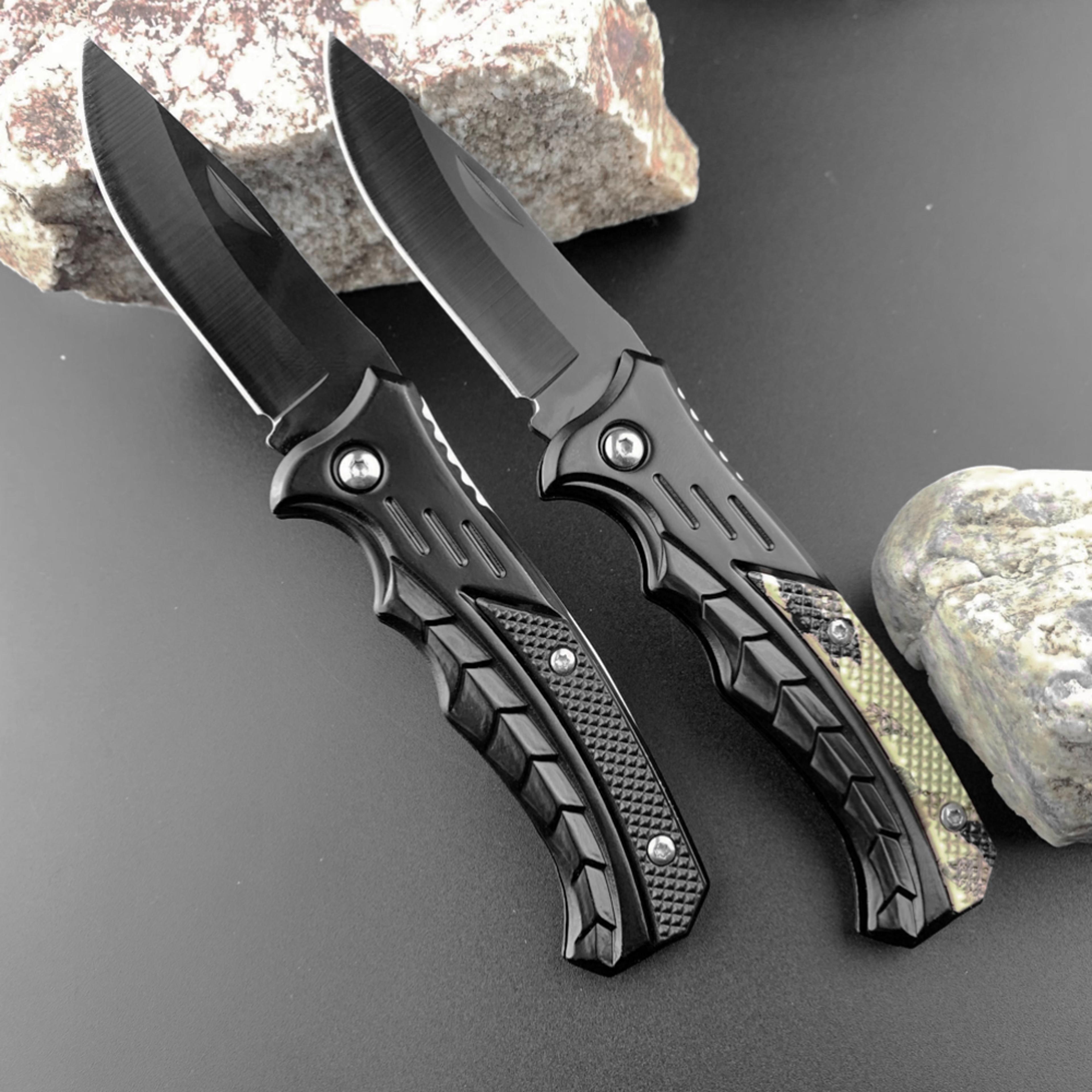 trailpro folding fillet knife portable stainless steel fishing & camping cutting knife