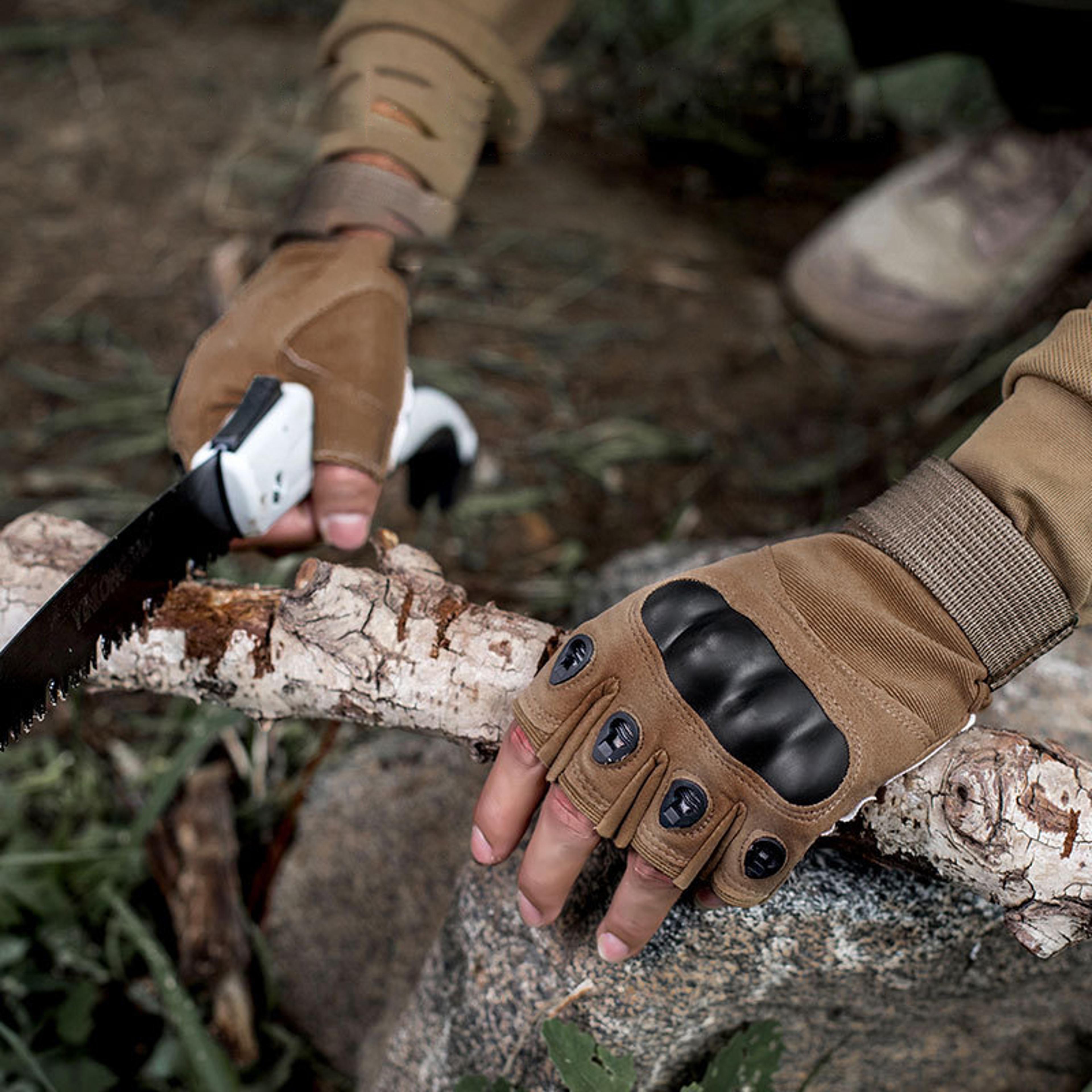 elite fingerless tactical gloves anti slip, breathable outdoor gloves for cycling & hiking