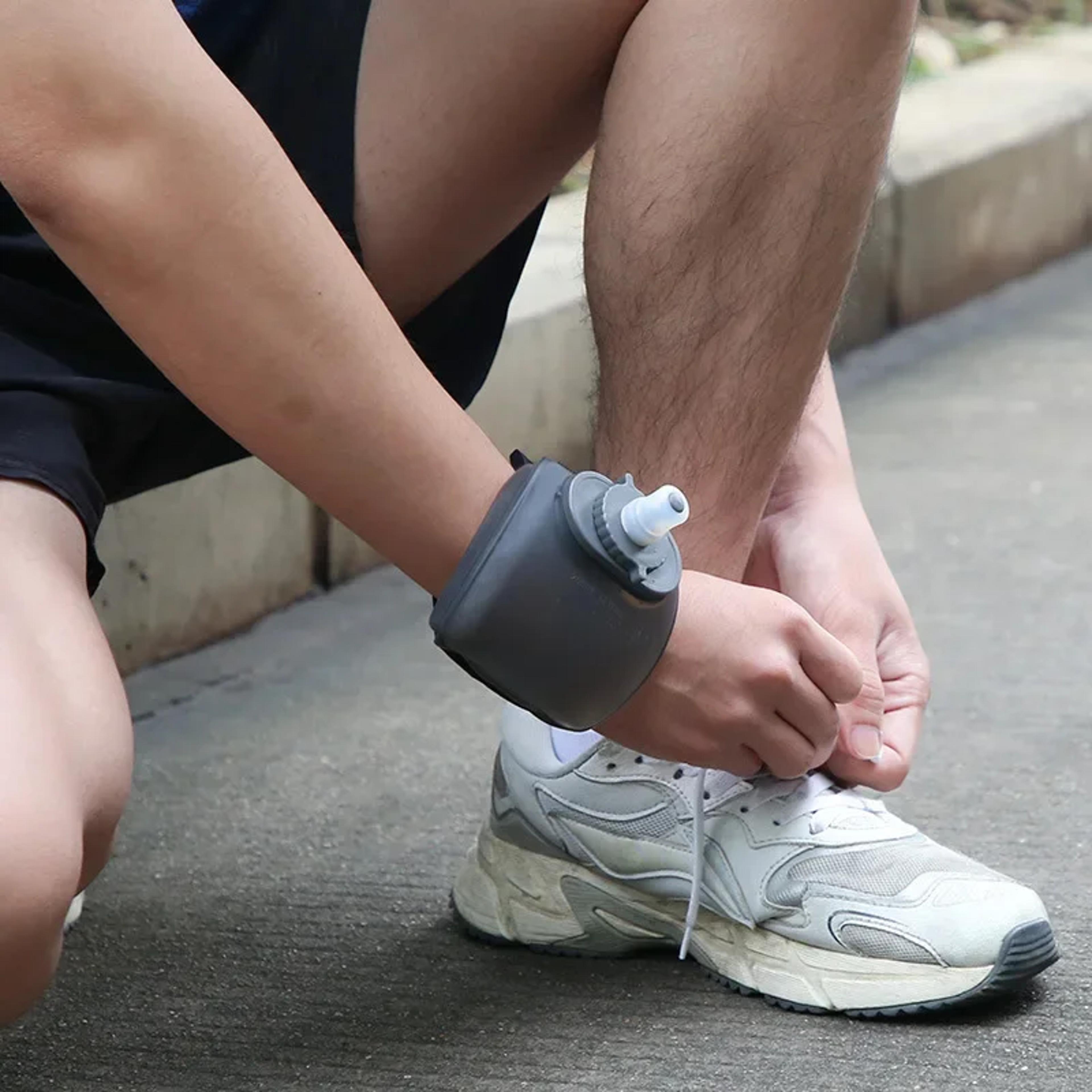 hydraband hands free wrist water bottle for running, cycling & outdoor adventures