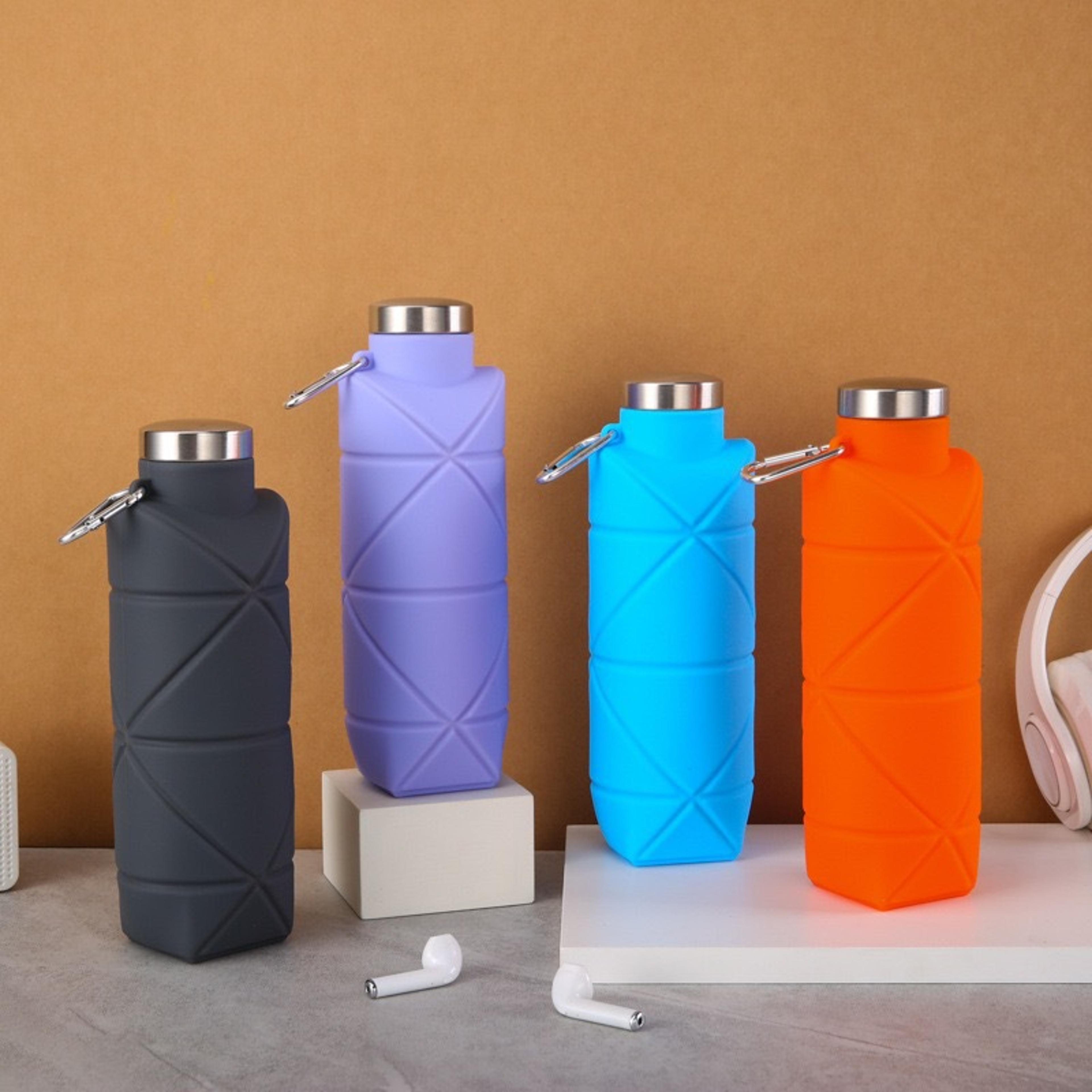 premium collapsible soft water bottle portable running hydration flask for sports & outdoor