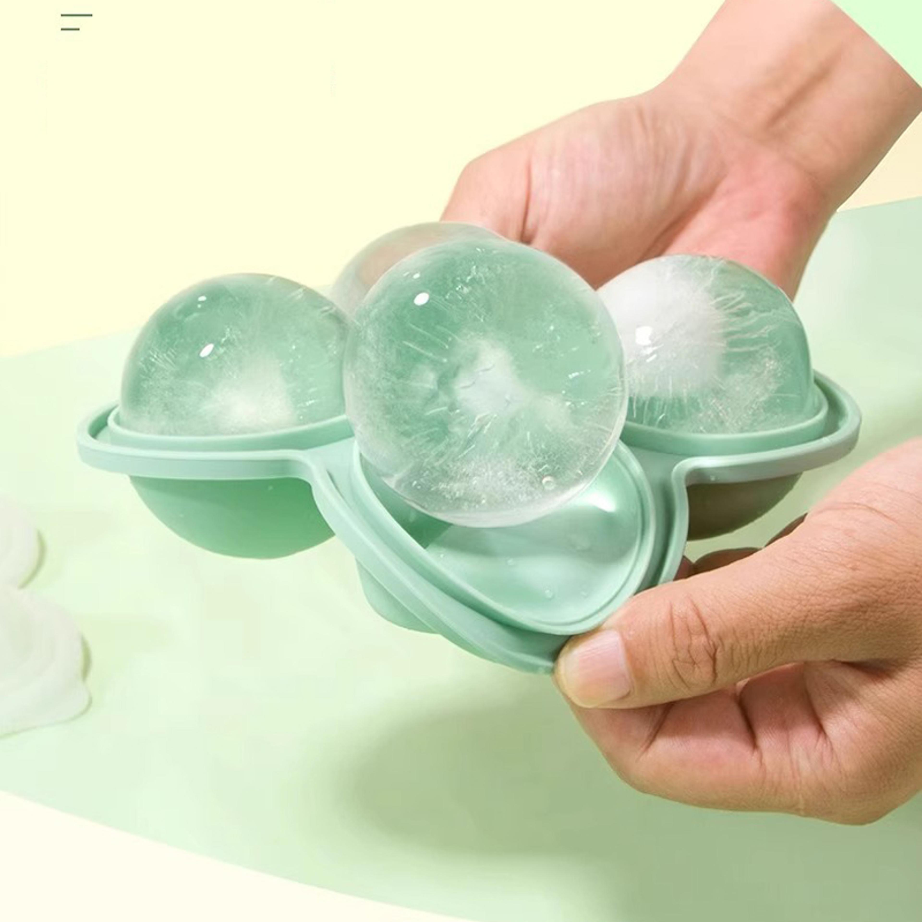 large silicone ice sphere mold for whiskey cocktails and slow-melting drinks