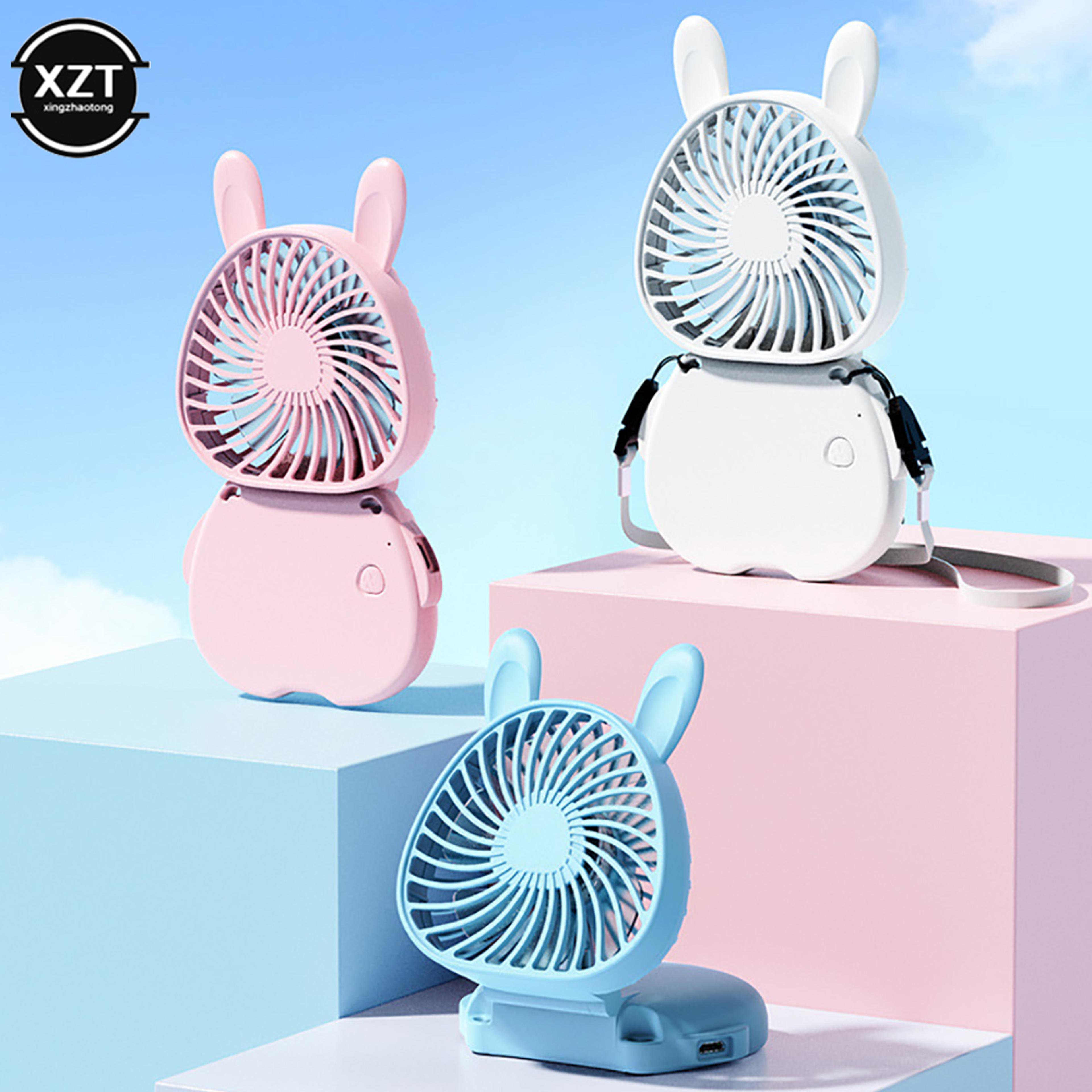 portable neck fan usb rechargeable foldable personal cooling fan