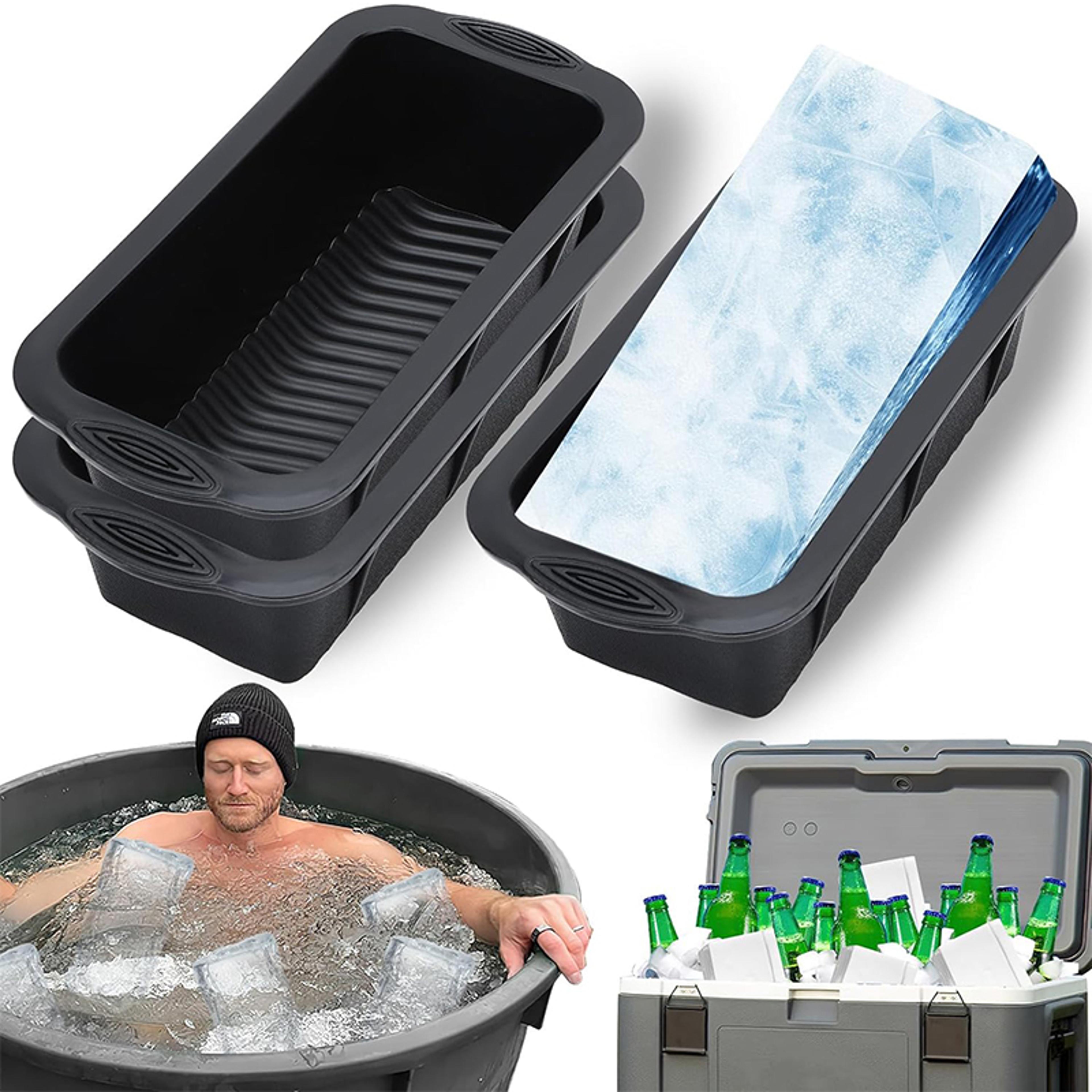 extra large ice bath mold for cold plunge recovery silicone ice block tray