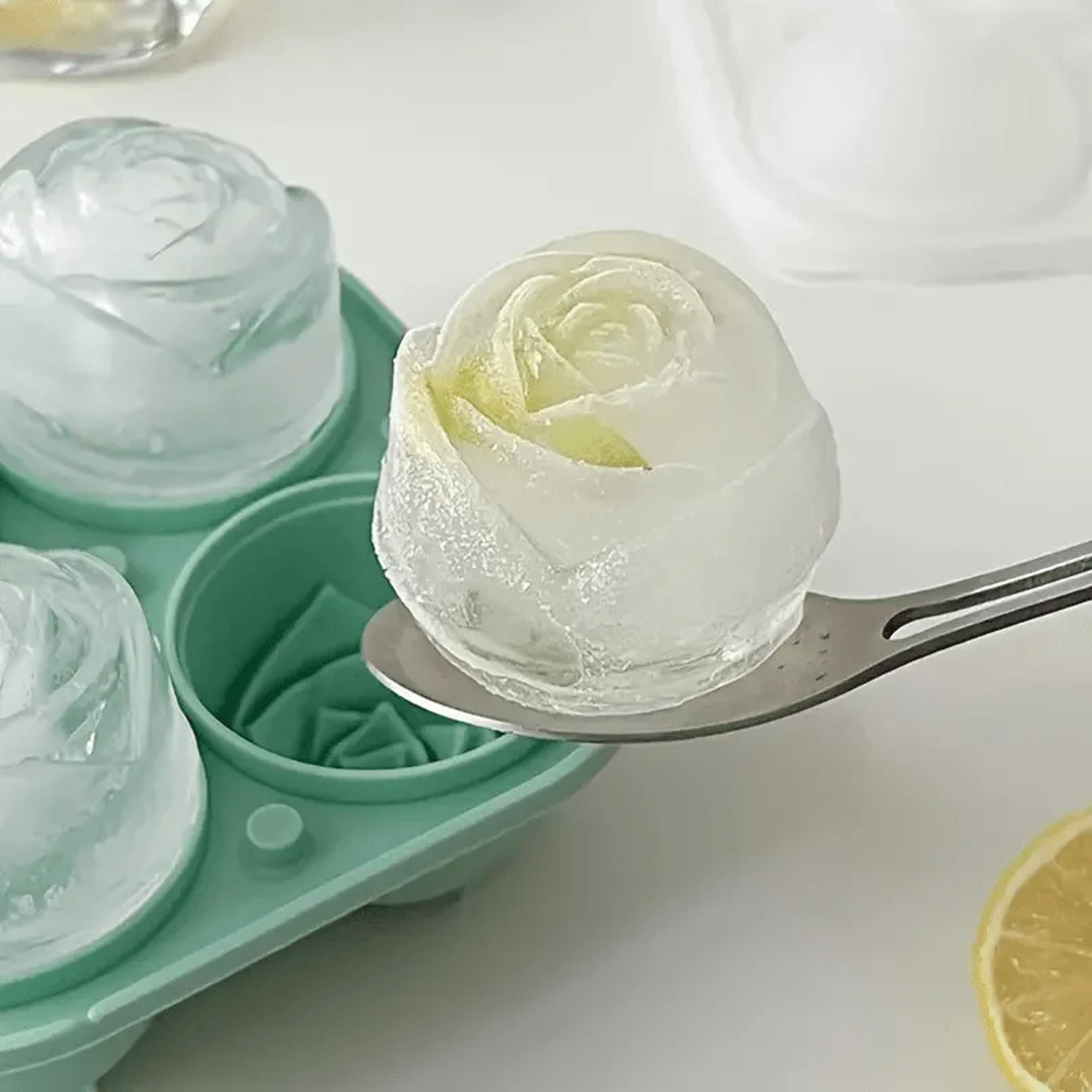 rose blossom ice cube & chocolate mold tray