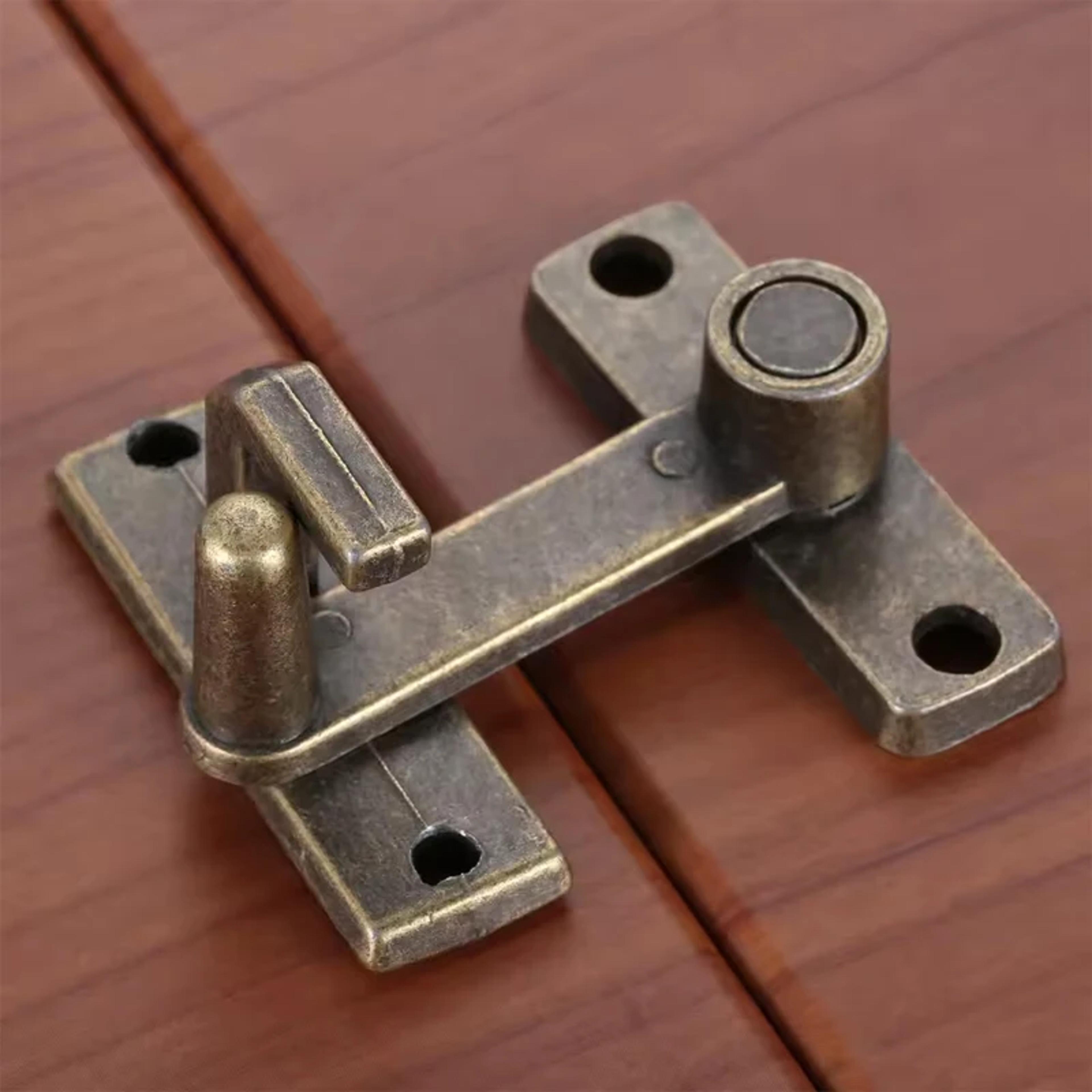 vintage bronze sliding window lock & door latch bolt for enhanced home security