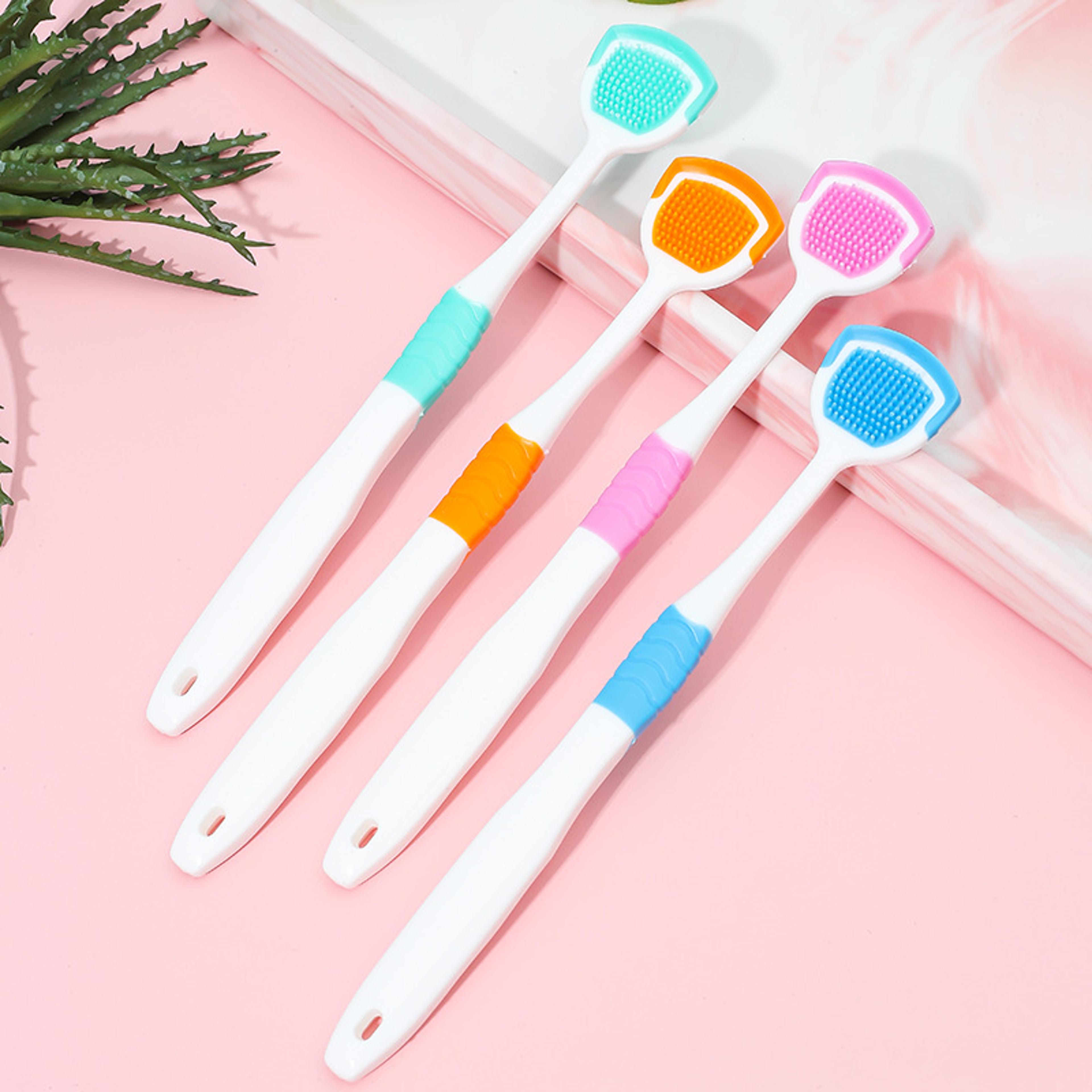 freshbreath silicone tongue scraper for adults gentle tongue cleaner for daily oral care