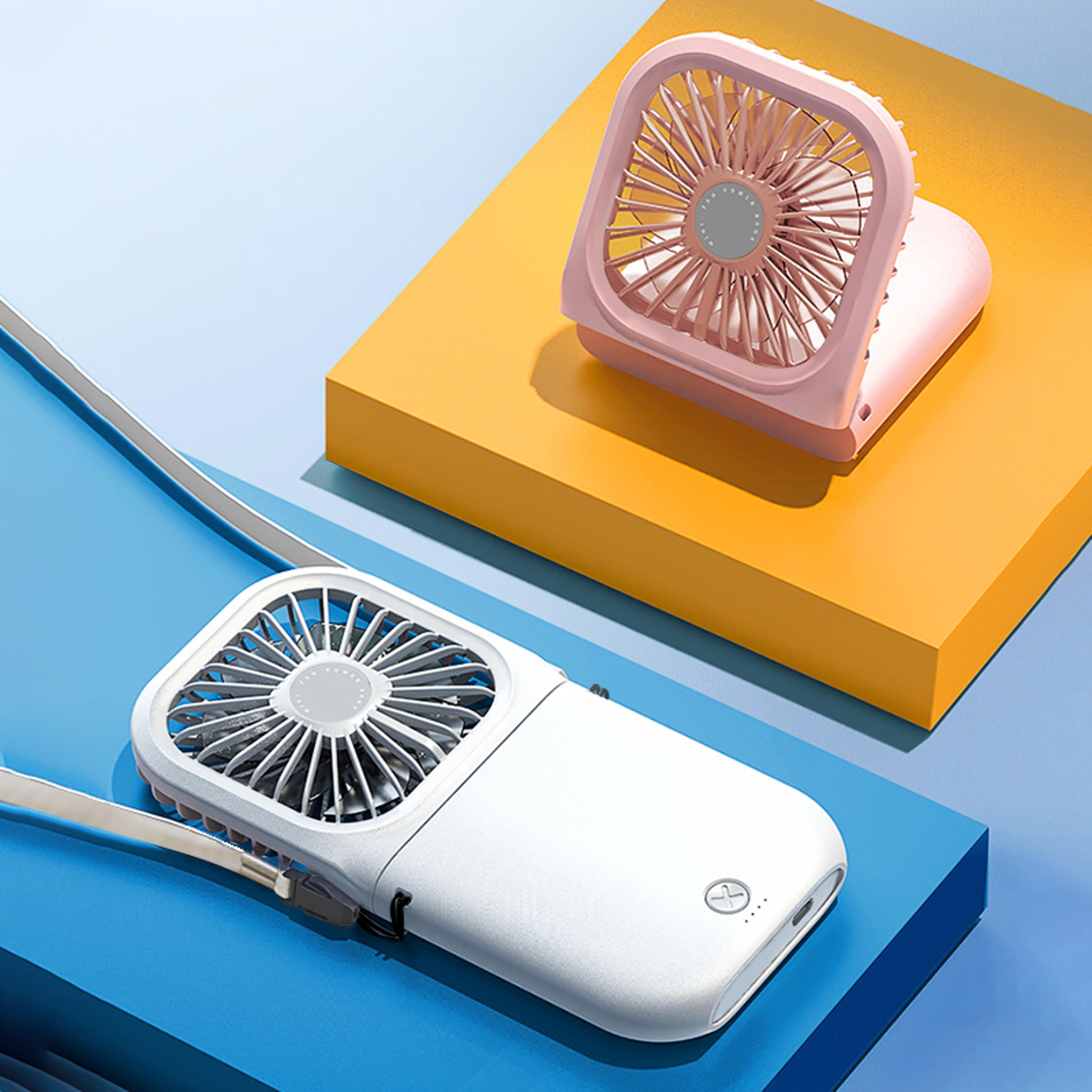 breezeflow digital neck fan usb rechargeable portable cooling fan
