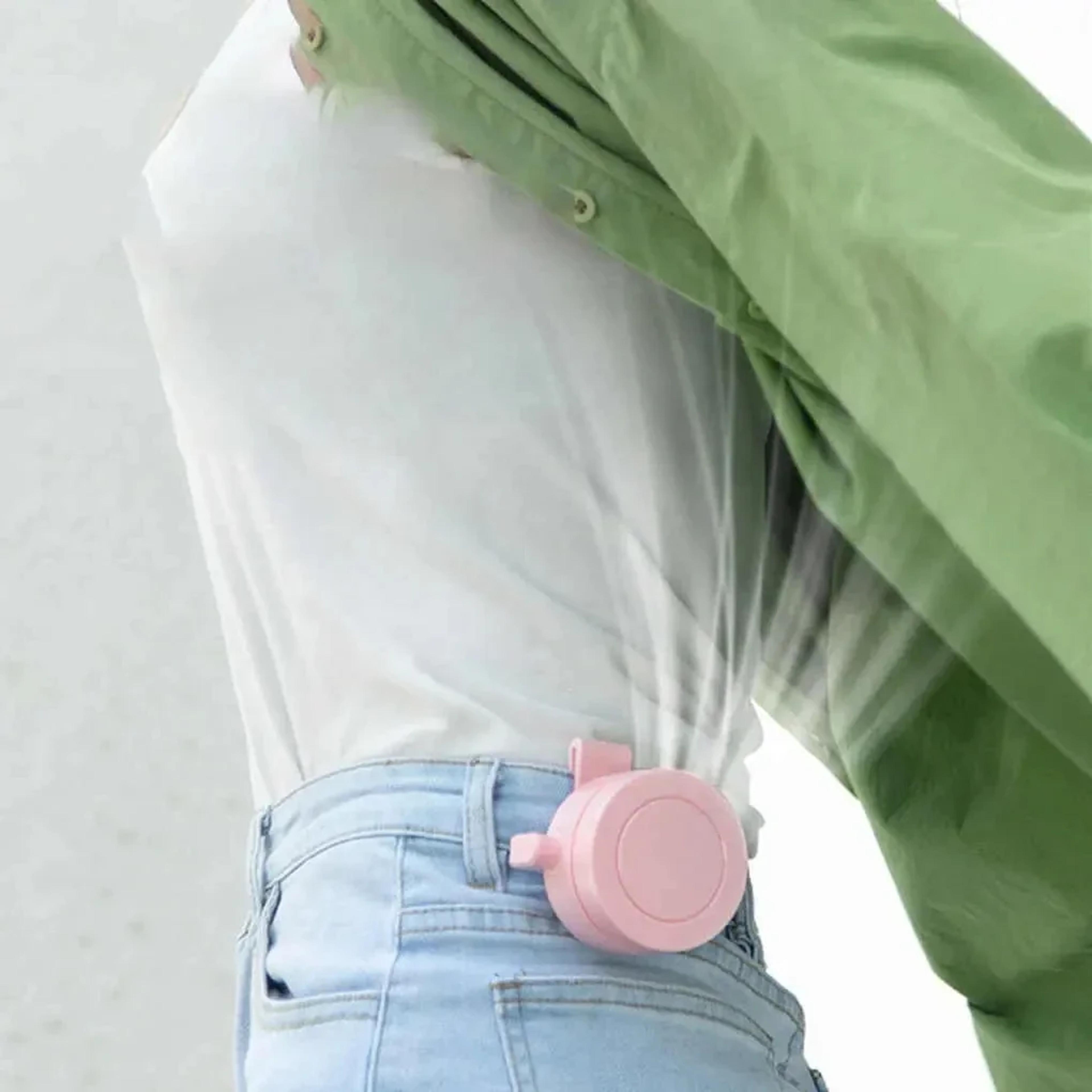 360° portable waist fan usb rechargeable personal cooling fan