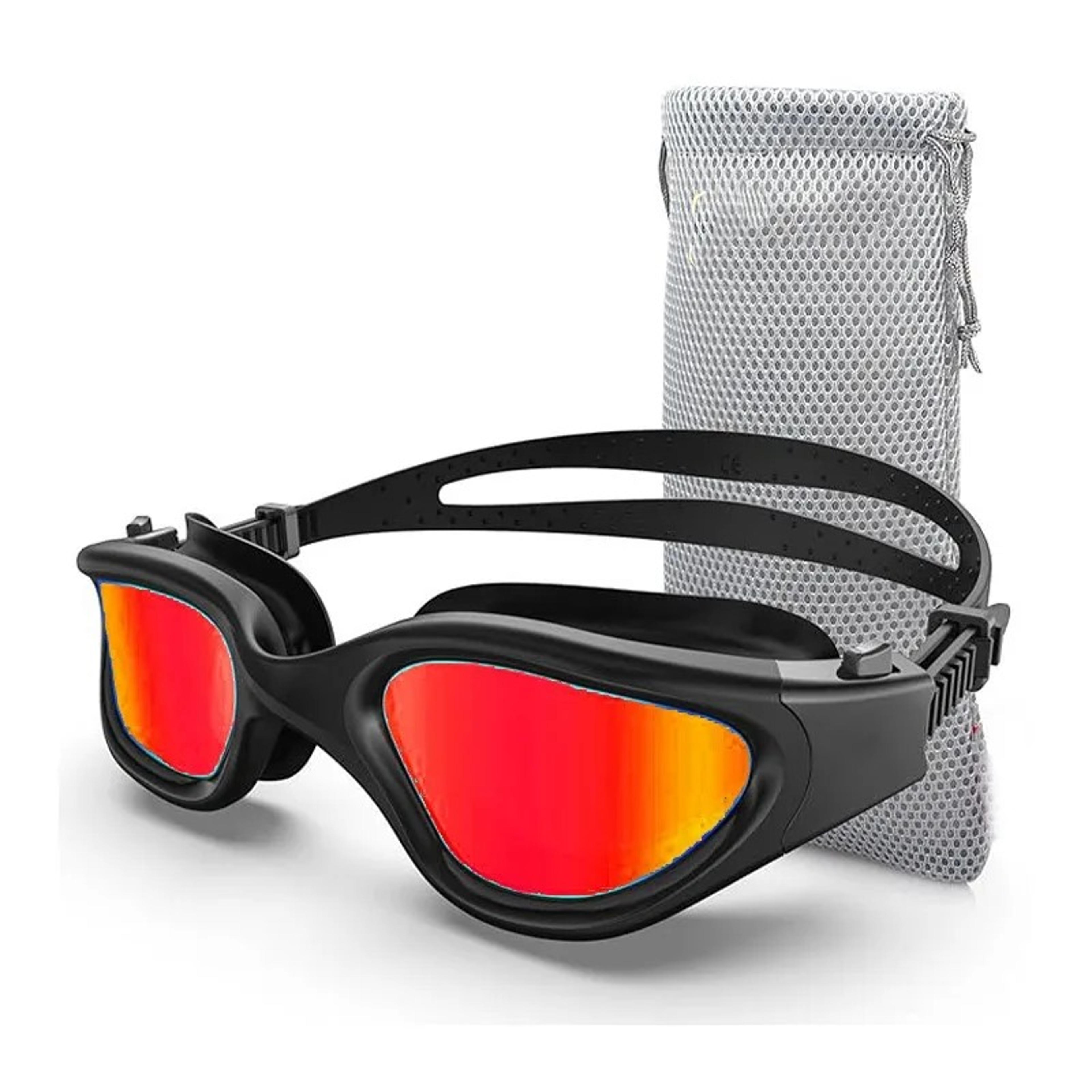 aquashield polarized swim goggles with anti fog uv protection