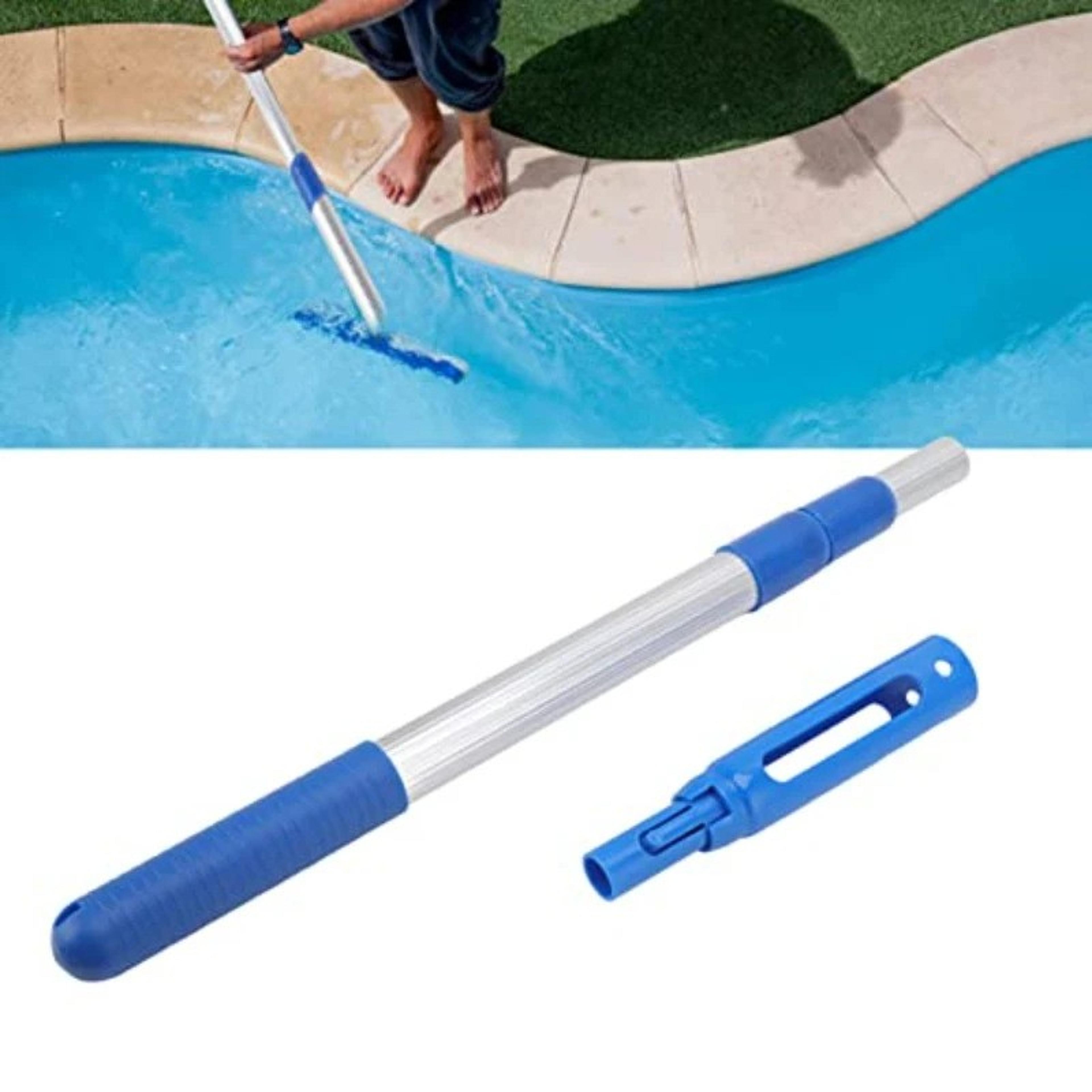 aquareach adjustable pool pole extension rod for skimmers, nets & pool cleaning tools